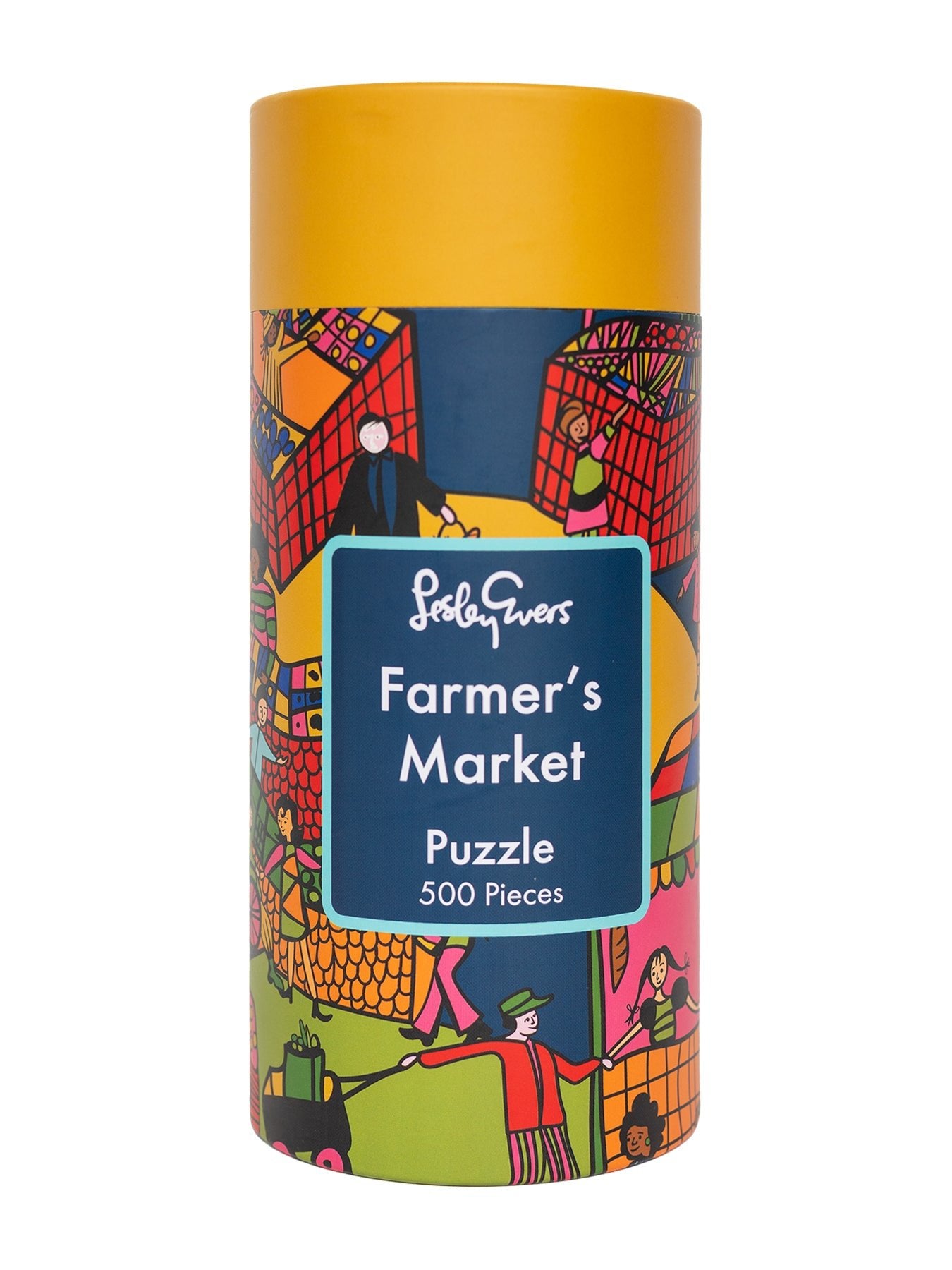 500 PIECE PUZZLE Farmer's Market - Lesley Evers - 500 piece puzzle - adult coloring book - coloring