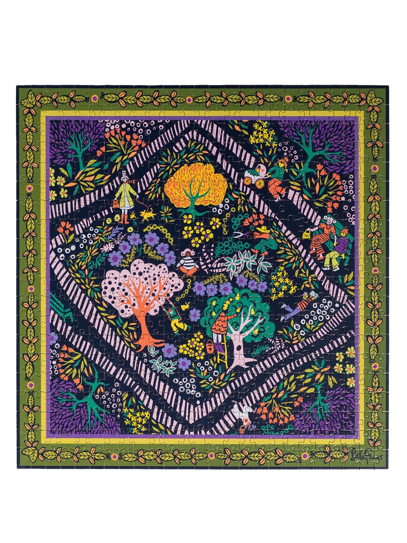 500 PIECE PUZZLE Garden Path - Lesley Evers - 500 piece puzzle - adult coloring book - coloring