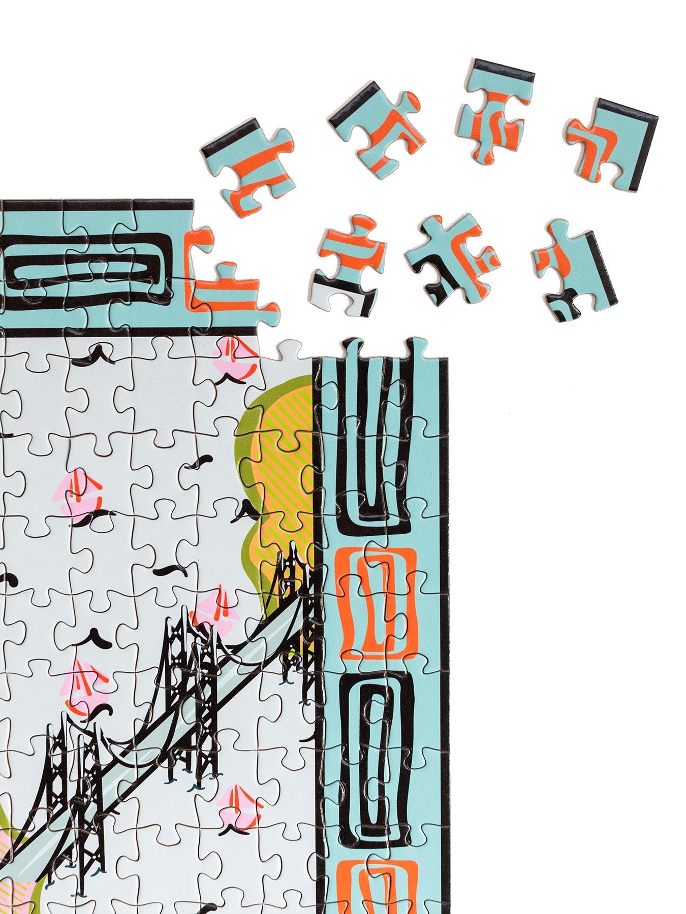 500 PIECE PUZZLE San Francisco - Lesley Evers - 500 piece puzzle - drawing - Gifts