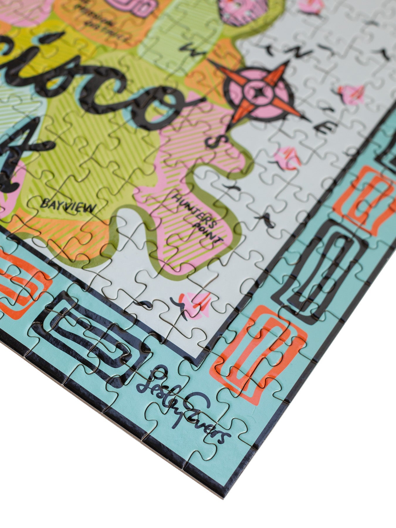 500 PIECE PUZZLE San Francisco - Lesley Evers - 500 piece puzzle - drawing - Gifts