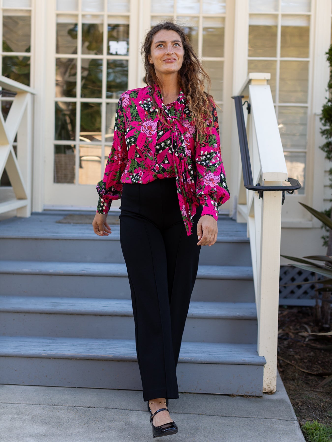 ALESSANDRA blouse Splendor Red - Lesley Evers - Black - Shop - Shop/All Products