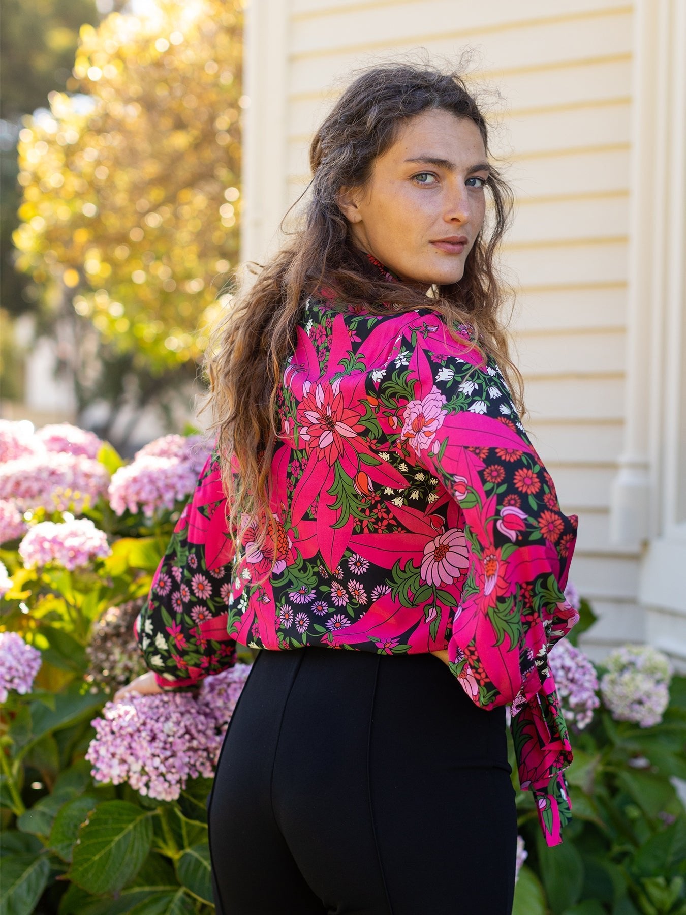 ALESSANDRA blouse Splendor Red - Lesley Evers - Black - Shop - Shop/All Products