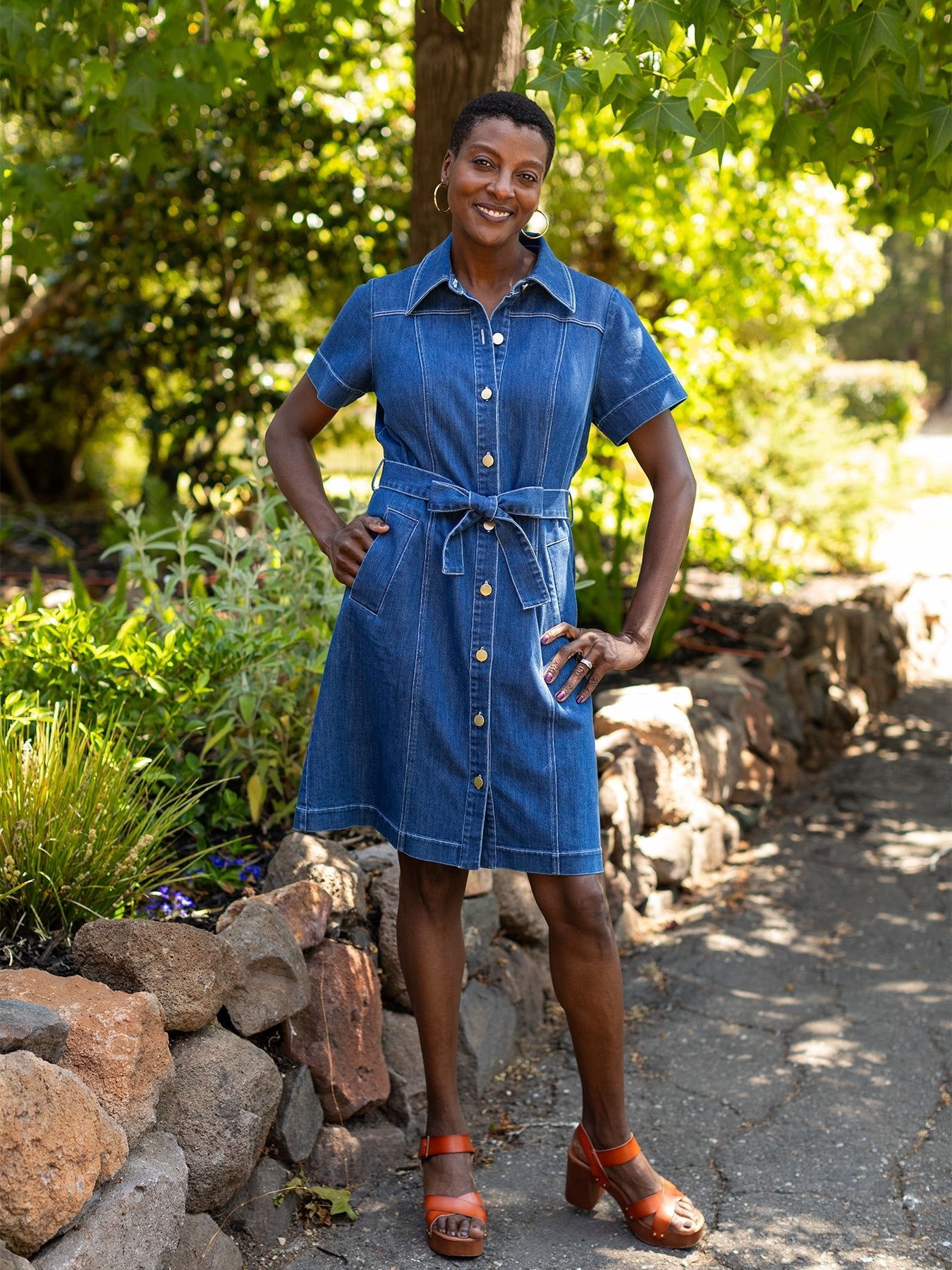 ALEXA dress Indigo Denim - Lesley Evers - denim - Dress - Shop