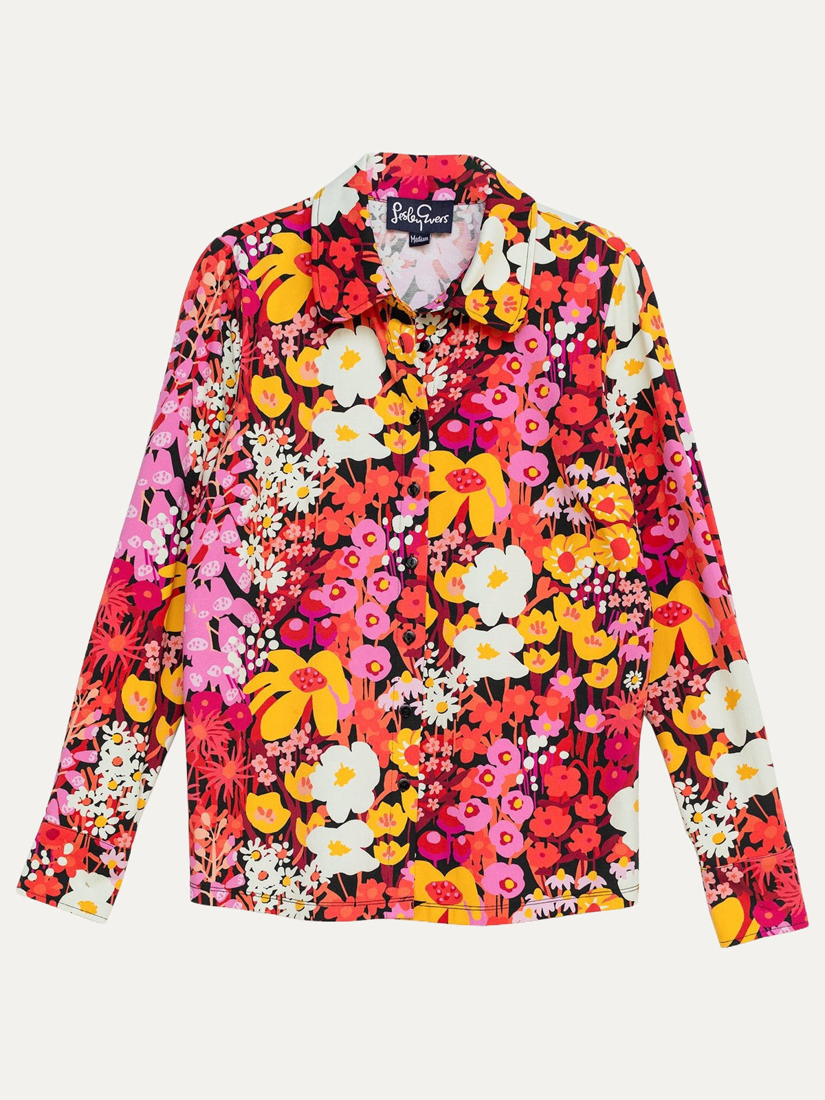 ALICE blouse Garden Party Pink - Lesley Evers-alice-Button Top-clothing