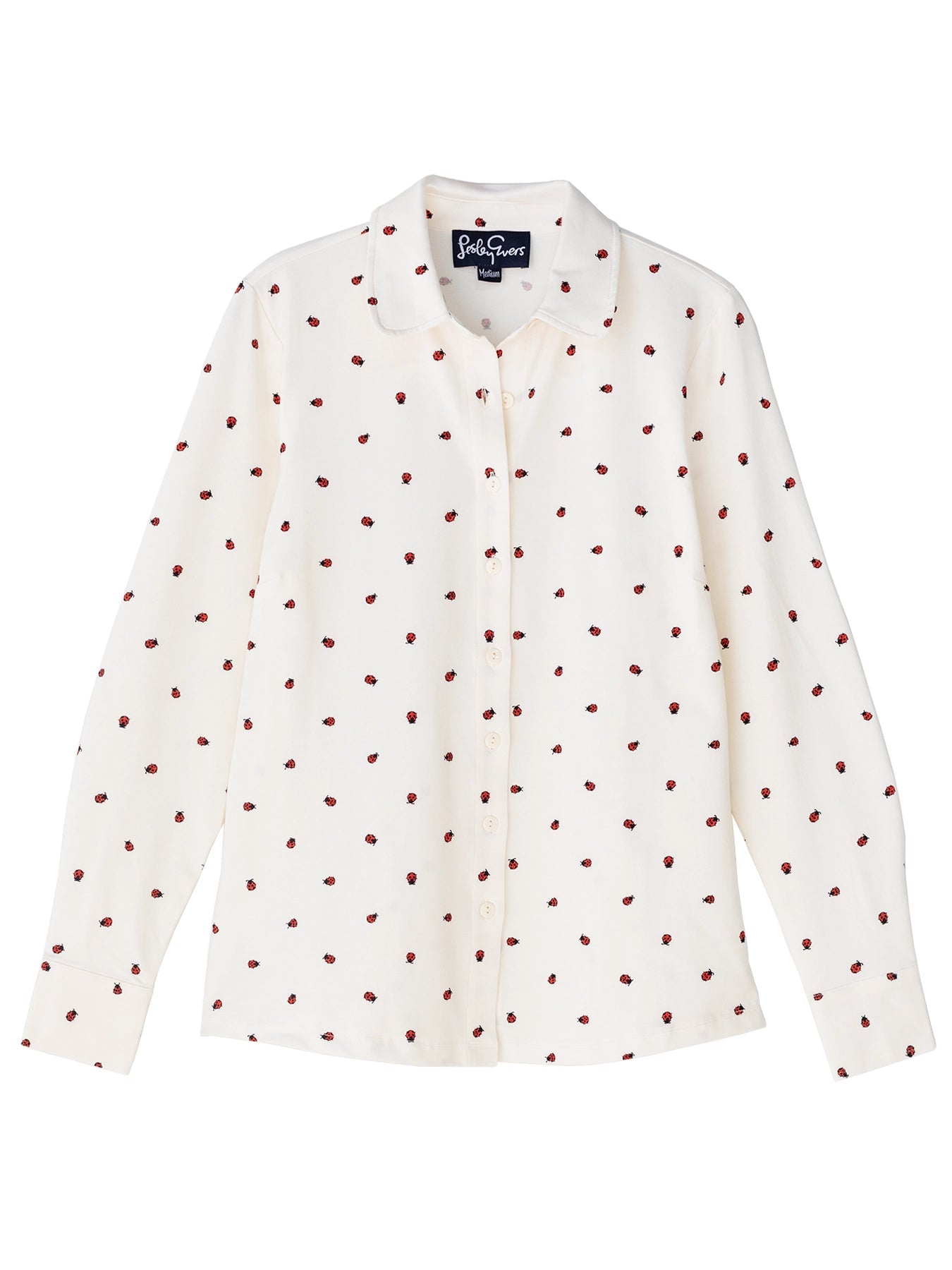 ALICE blouse Ladybugs - Lesley Evers - alice - Button Top - clothing