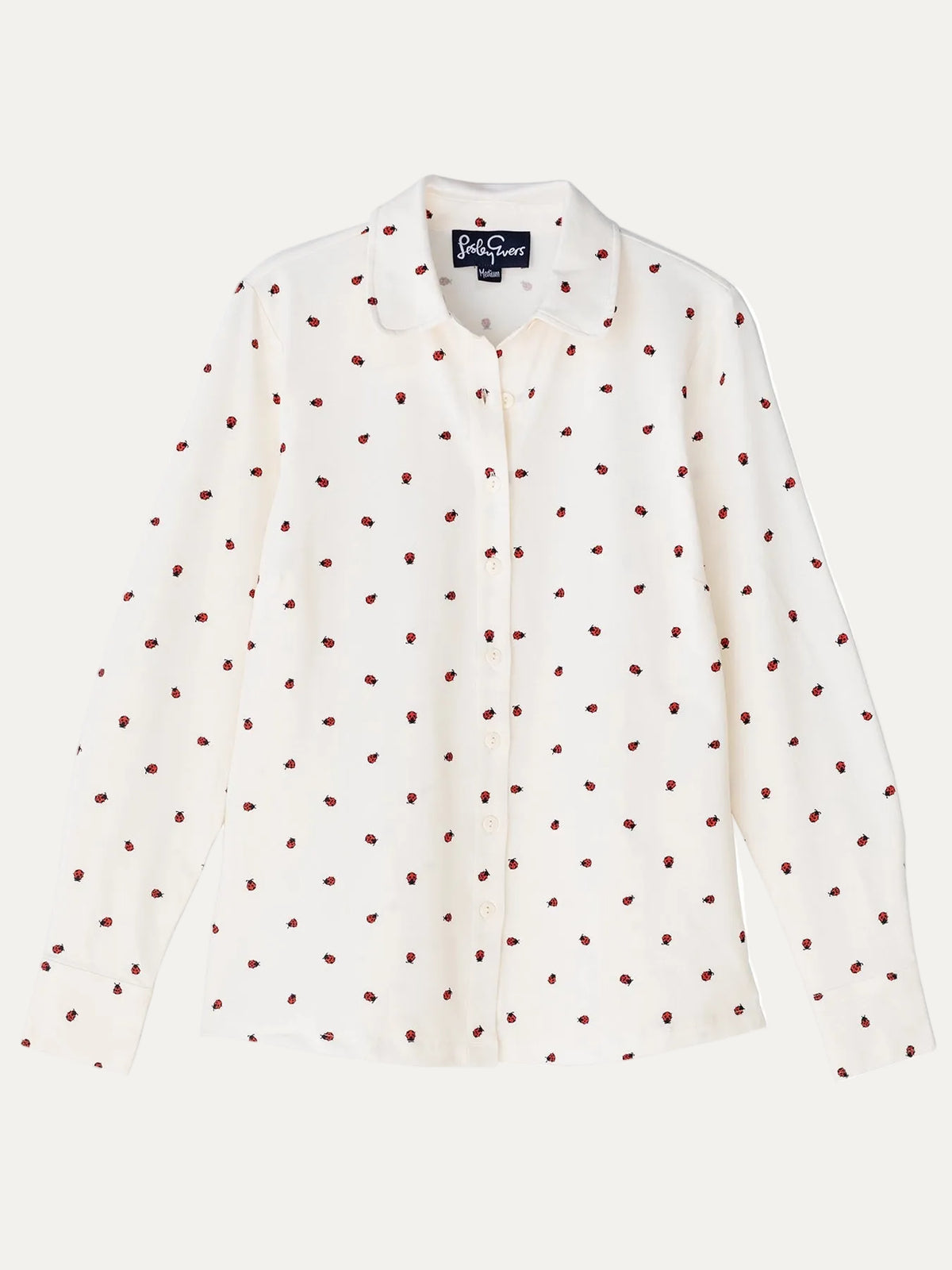 ALICE blouse Ladybugs - Lesley Evers - alice - Button Top - clothing