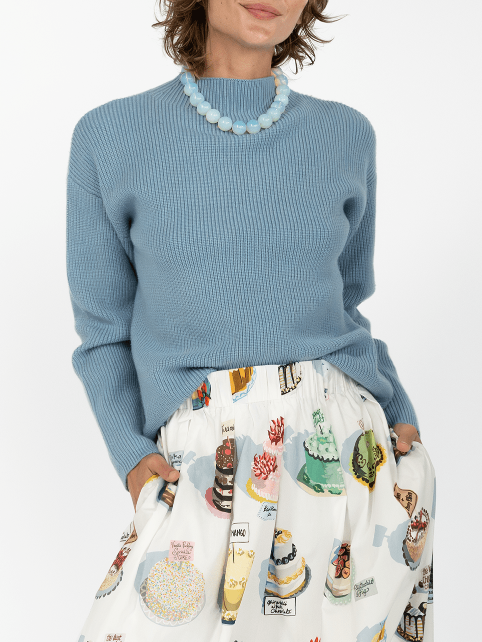 ALYSSA sweater Soft Blue - Lesley Evers-new-Shop-Shop/All Products