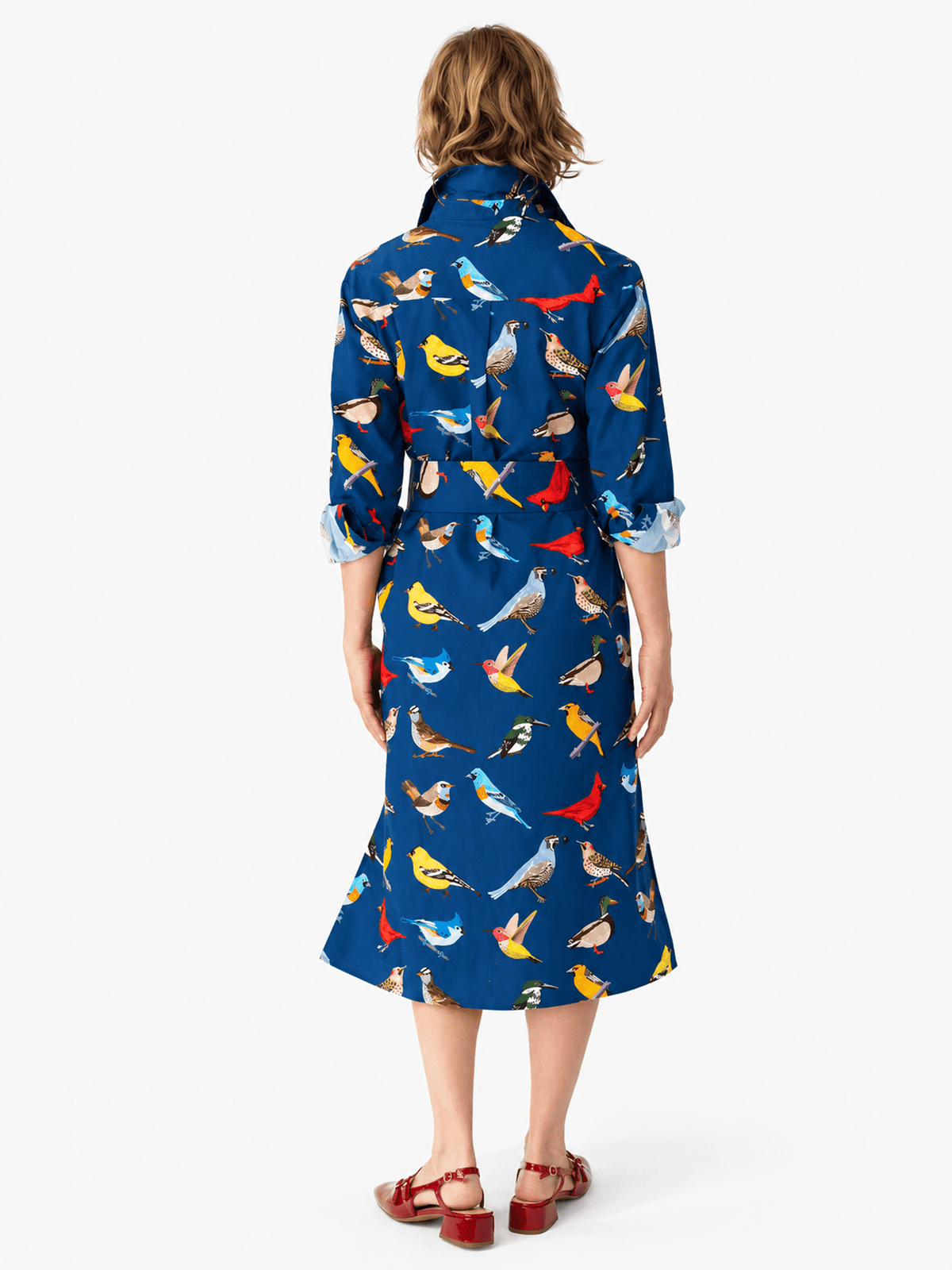 AMY dress Navy Birds - Lesley Evers-new arrival-Shop-Shop/All Products