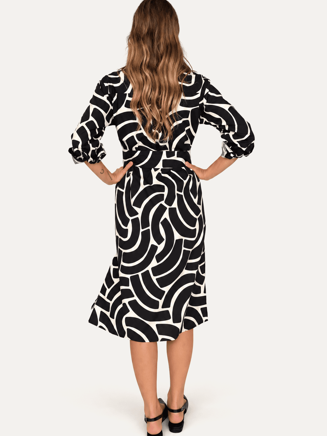 AMY dress Swoops Black - Lesley Evers-Shop-Shop/All Products-Shop/Dresses