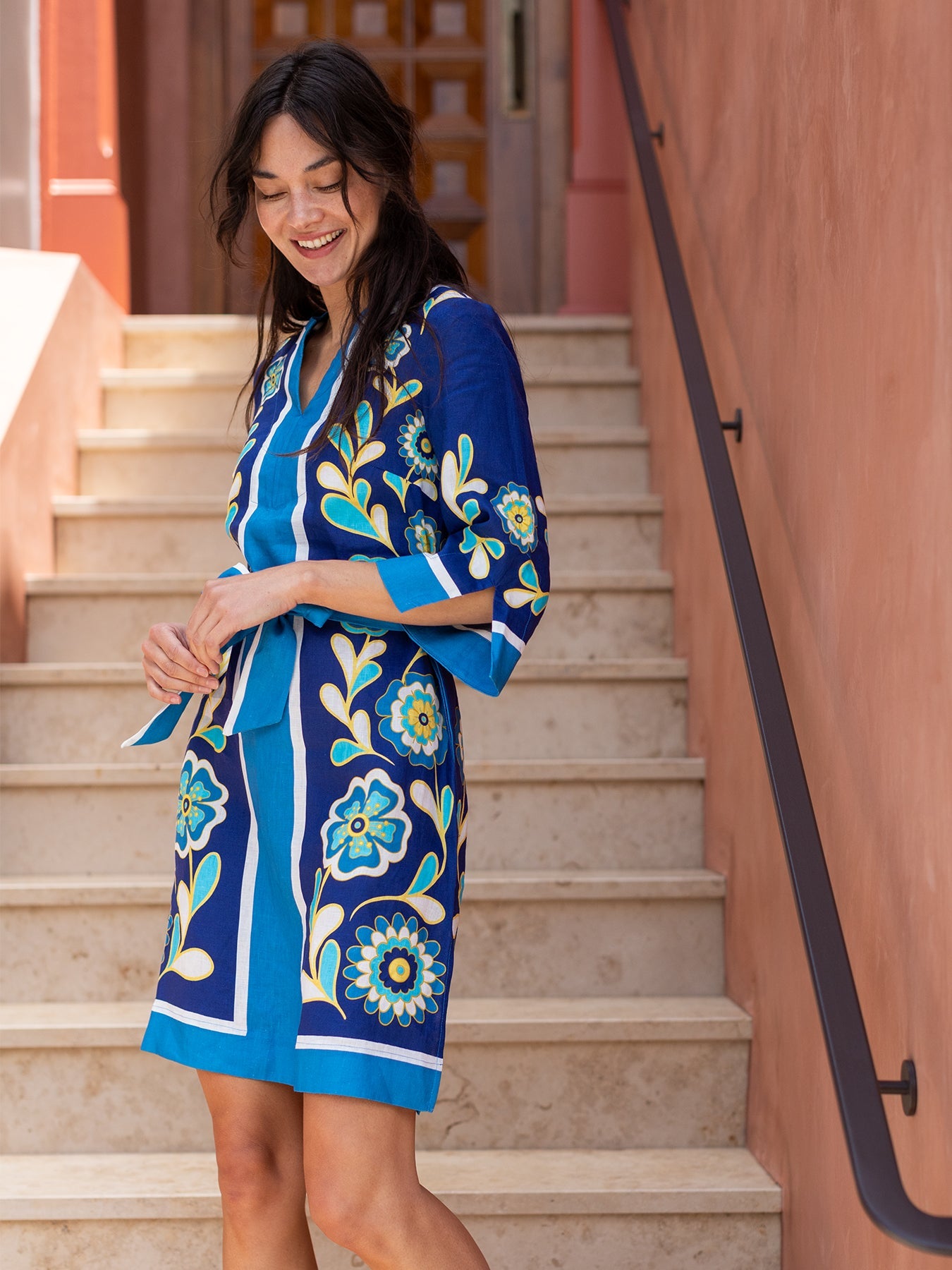 APRIL dress Monterey Blue - Lesley Evers - Dress - Shop - Shop/All Products