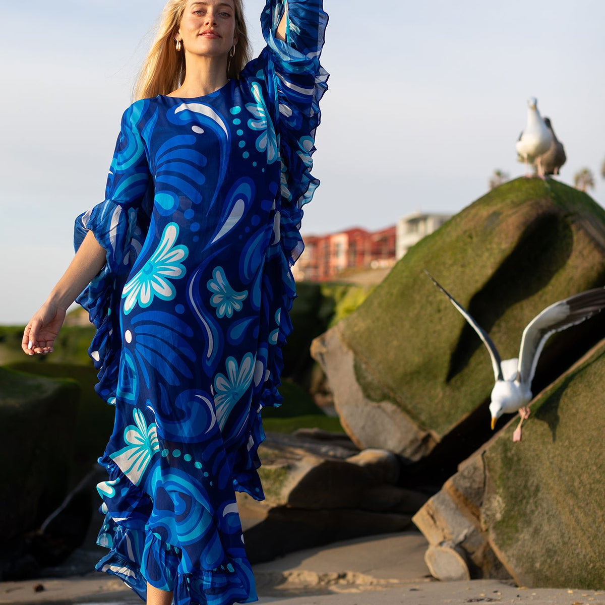 ARABELLA dress Harmony Blue – Lesley Evers