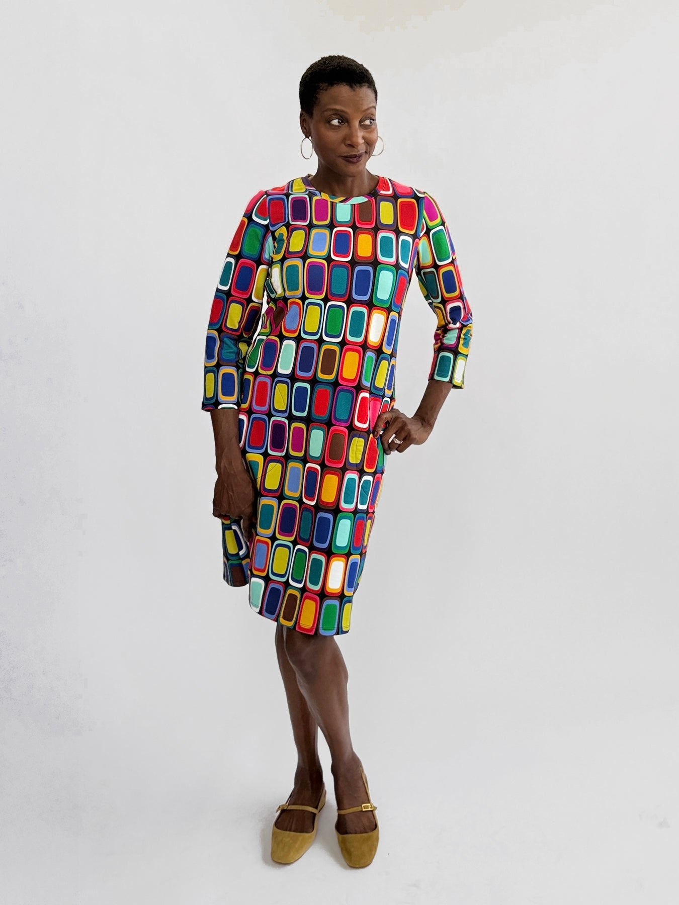 ARDEN dress Palette - Lesley Evers-ARDEN-Dress-Knee Length Dress