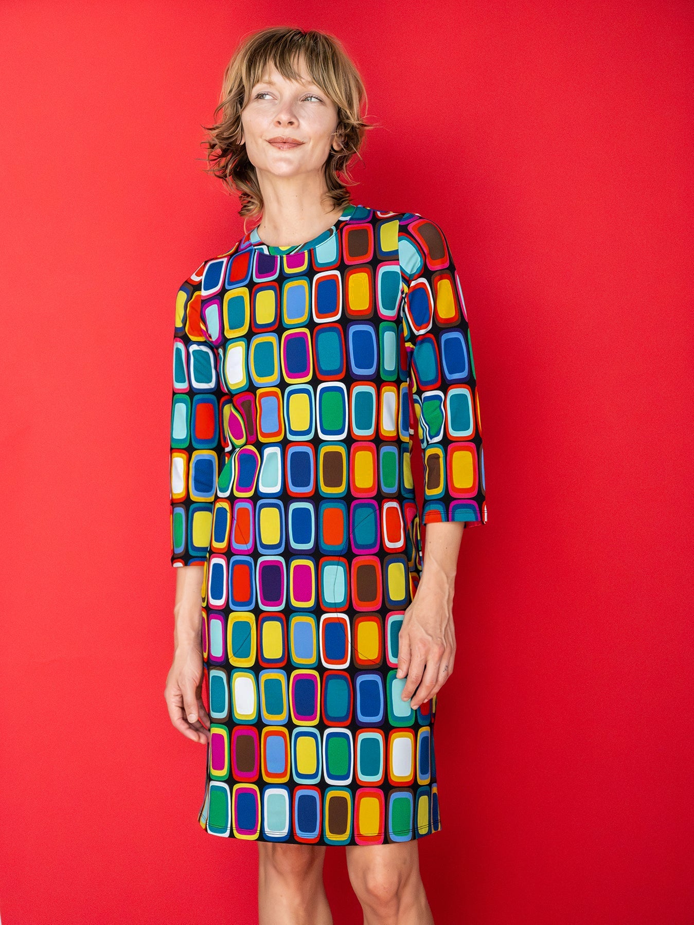 ARDEN dress Palette - Lesley Evers-ARDEN-Dress-Knee Length Dress