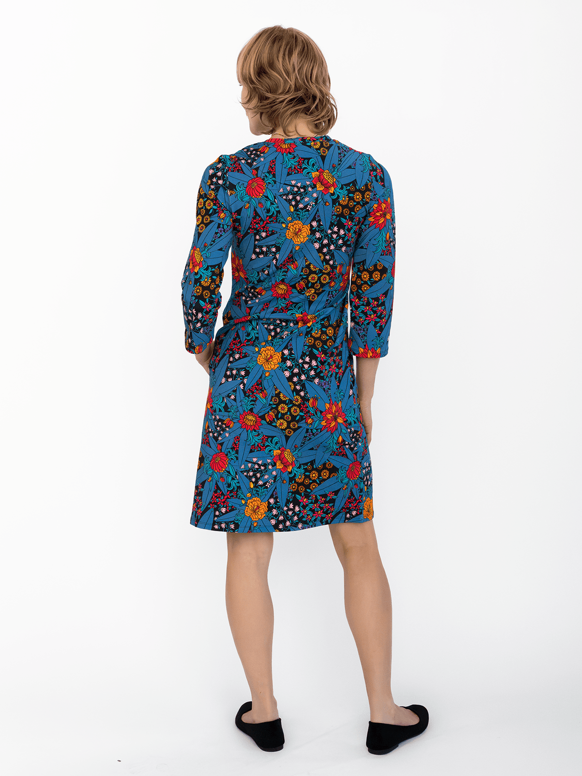 ARDEN dress Splendor Teal - Lesley Evers-ARDEN-Dress-Knee Length Dress