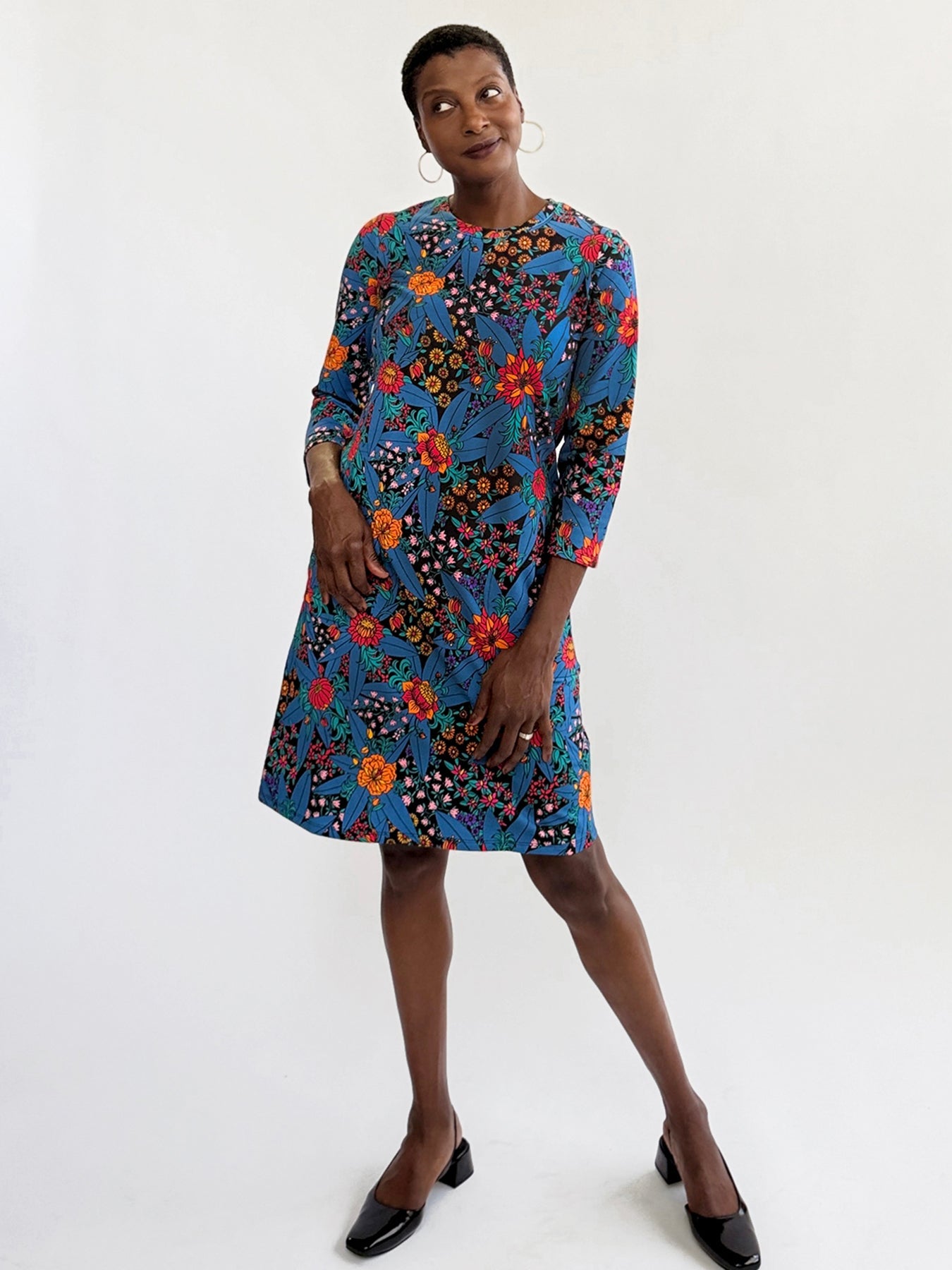 ARDEN dress Splendor Teal - Lesley Evers-ARDEN-Dress-Knee Length Dress