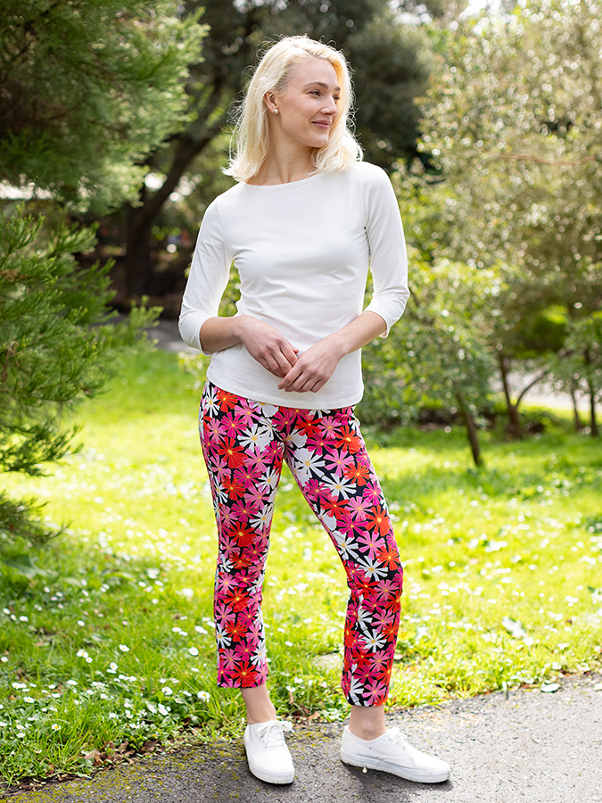 AUDREY pant Asters Pink - Lesley Evers - audrey - audrey fall25 - Bottoms