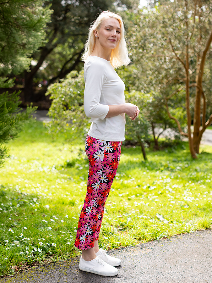 AUDREY pant Asters Pink - Lesley Evers - audrey - audrey fall25 - Bottoms