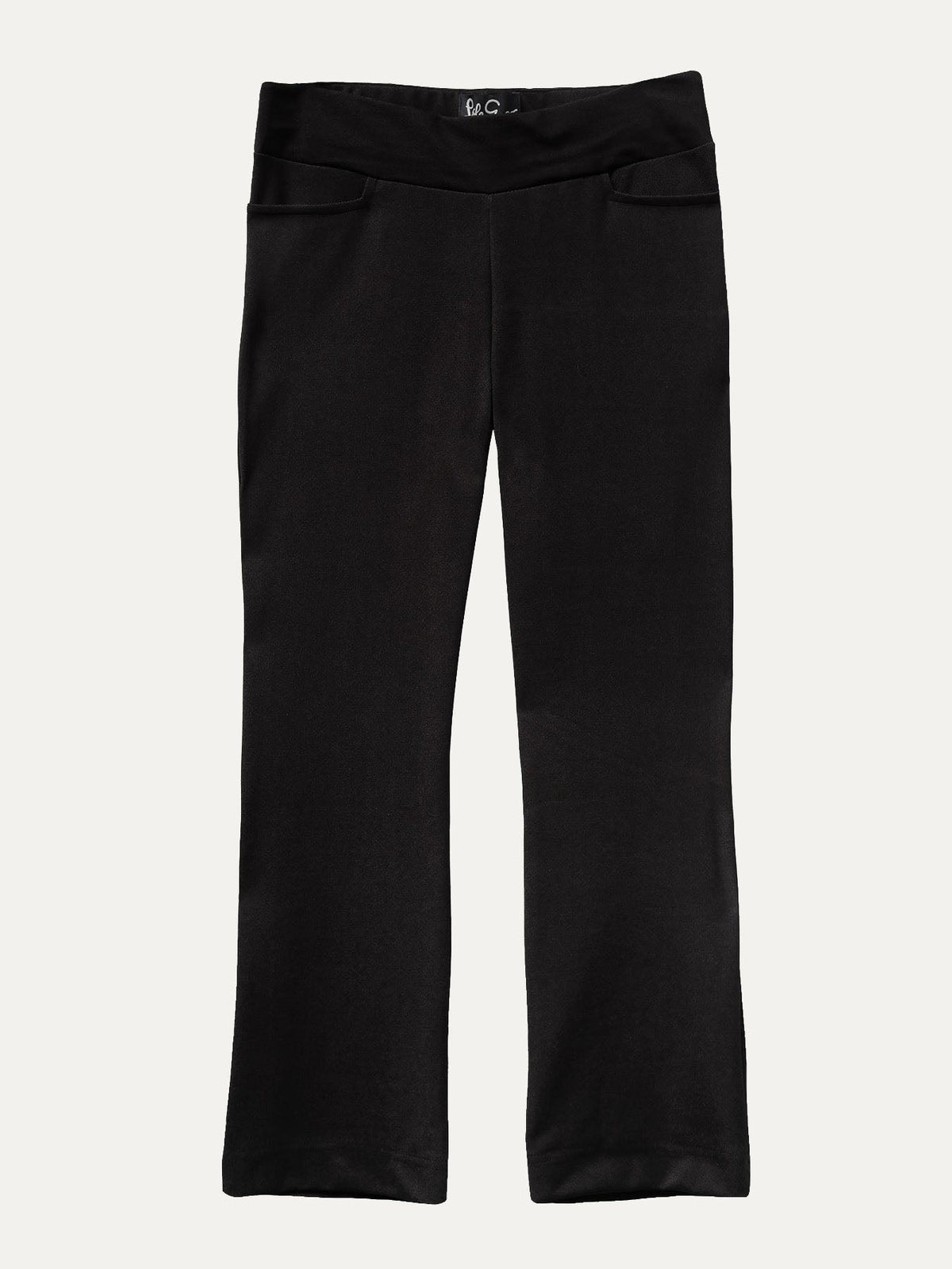 AUDREY pant Black Solid Knit - Lesley Evers-audrey-Black-Bottoms