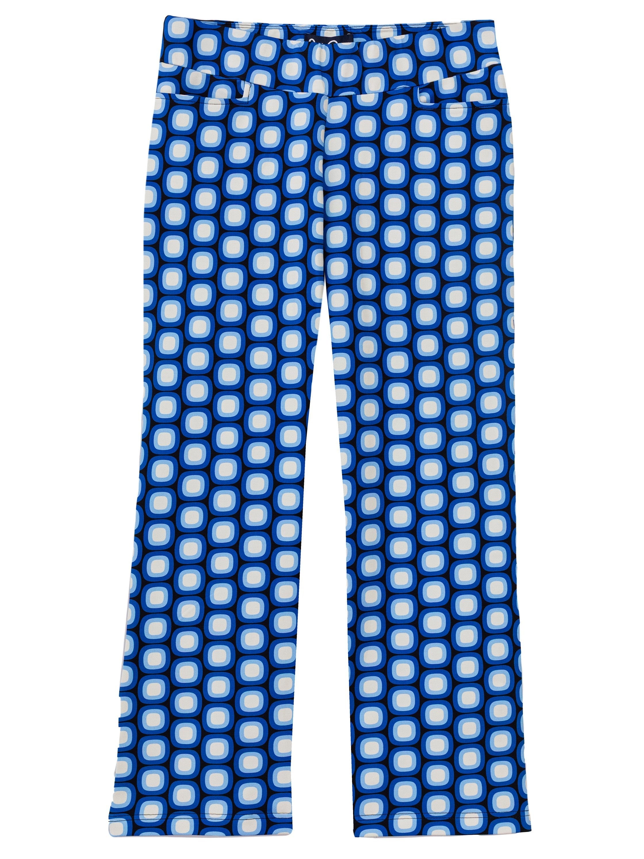 AUDREY pant Dots Blue - Lesley Evers - audrey - audrey fall25 - Bottoms