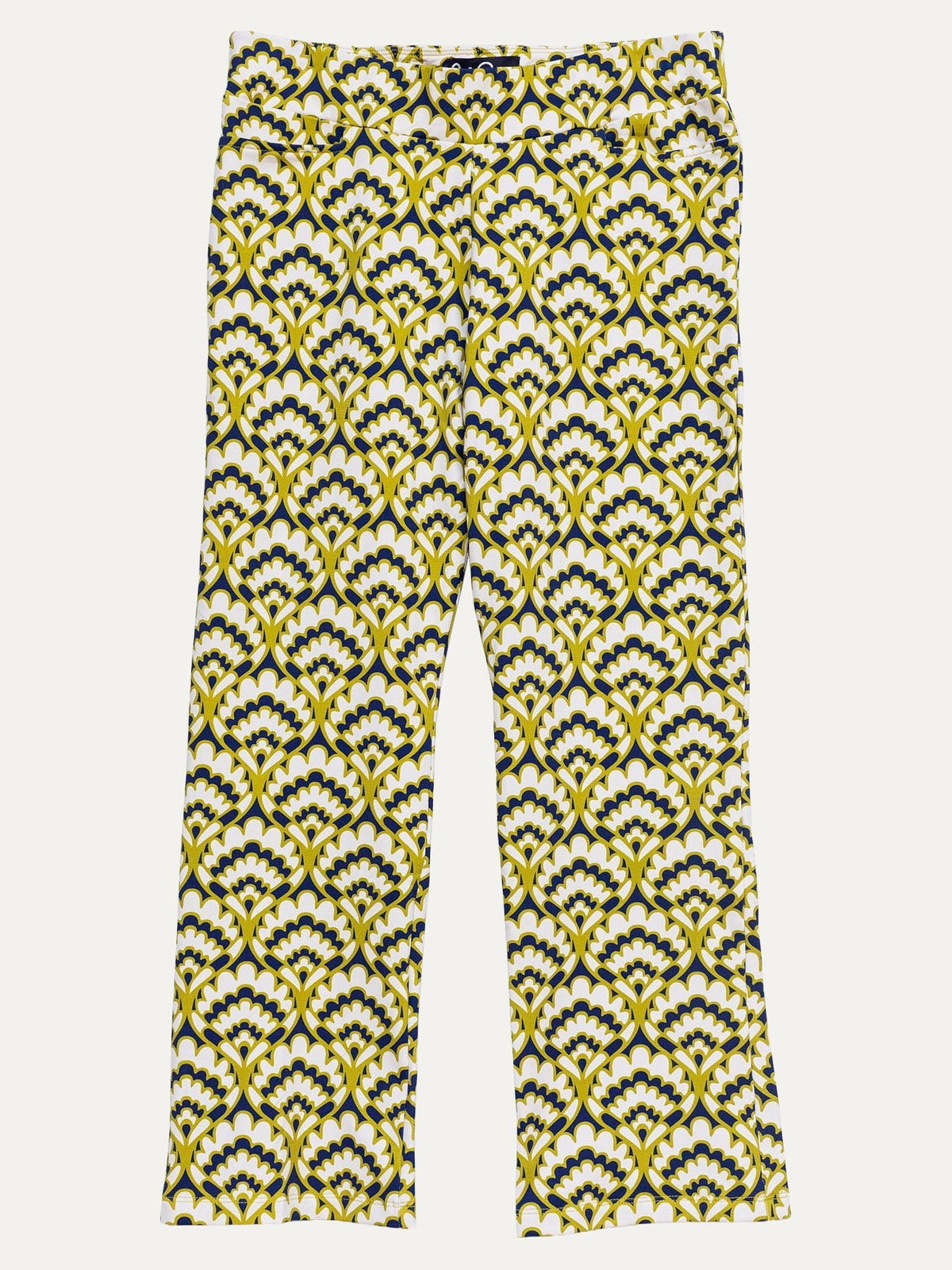 AUDREY pant Geo Shell Olive and Navy - Lesley Evers-audrey-audrey fall25-Bottoms