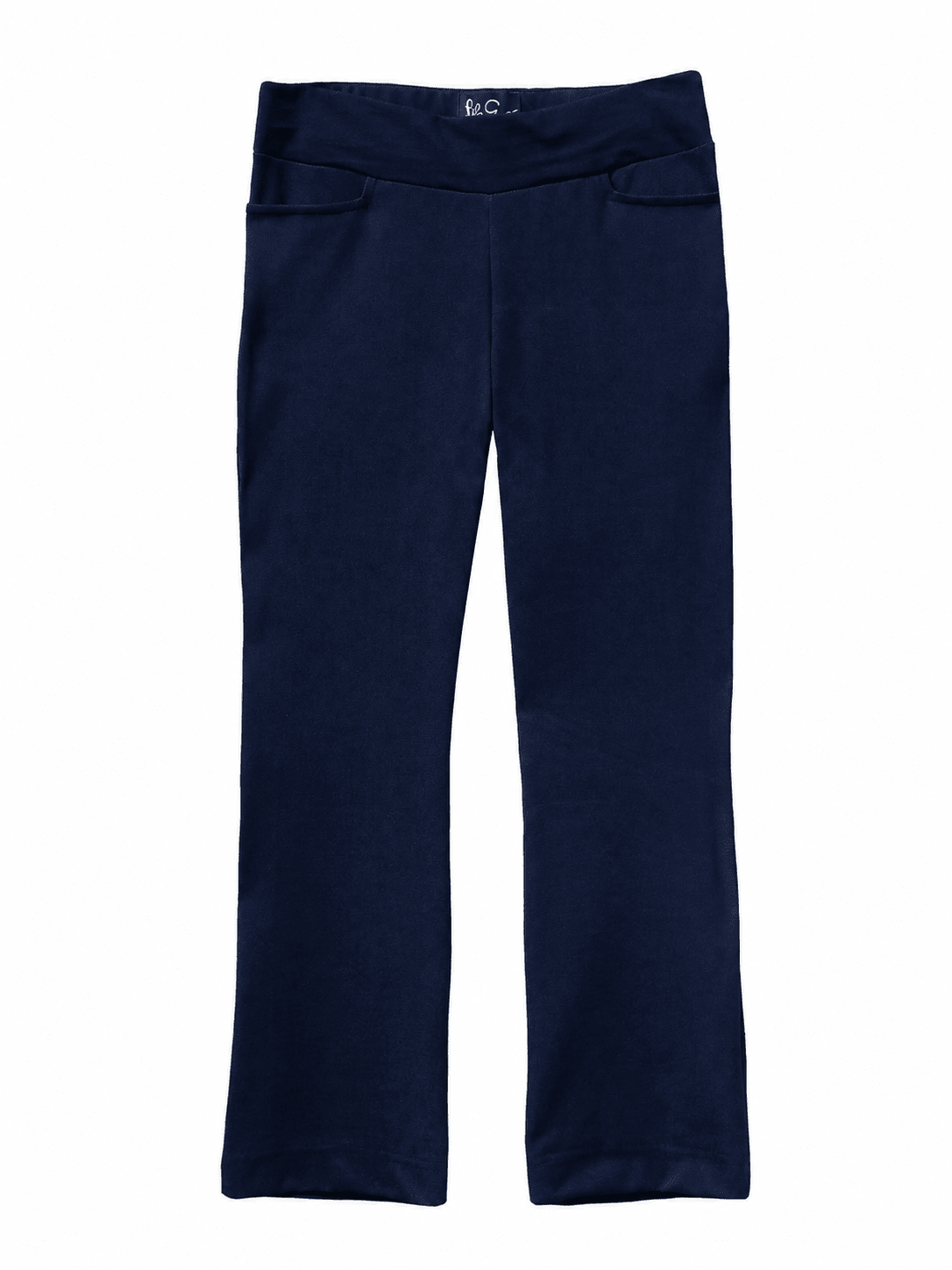 AUDREY pant Navy Solid Knit - Lesley Evers-audrey-Black-Bottoms