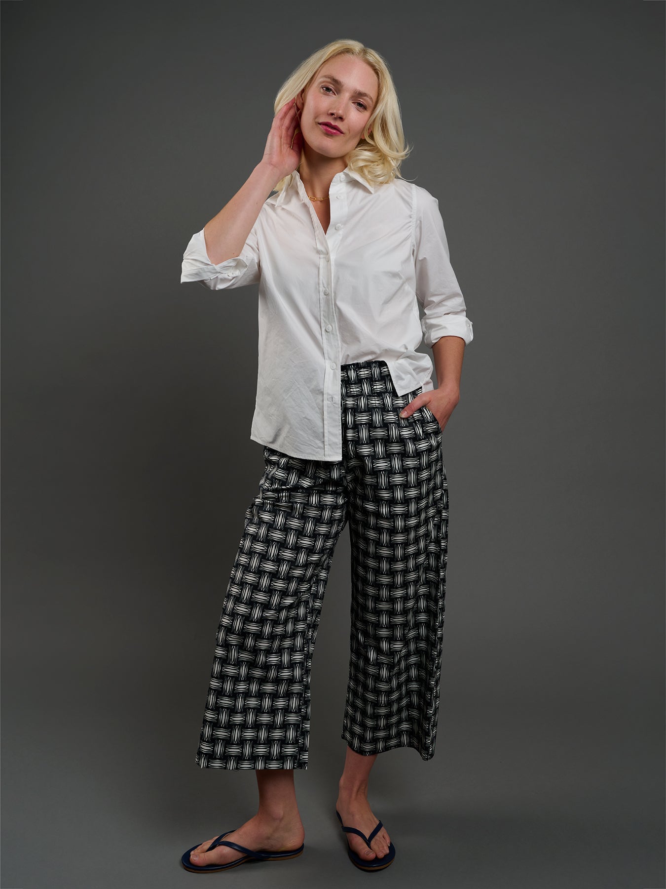 AVERY pant Basketweave - Lesley Evers - Best Seller - Bottoms - erika