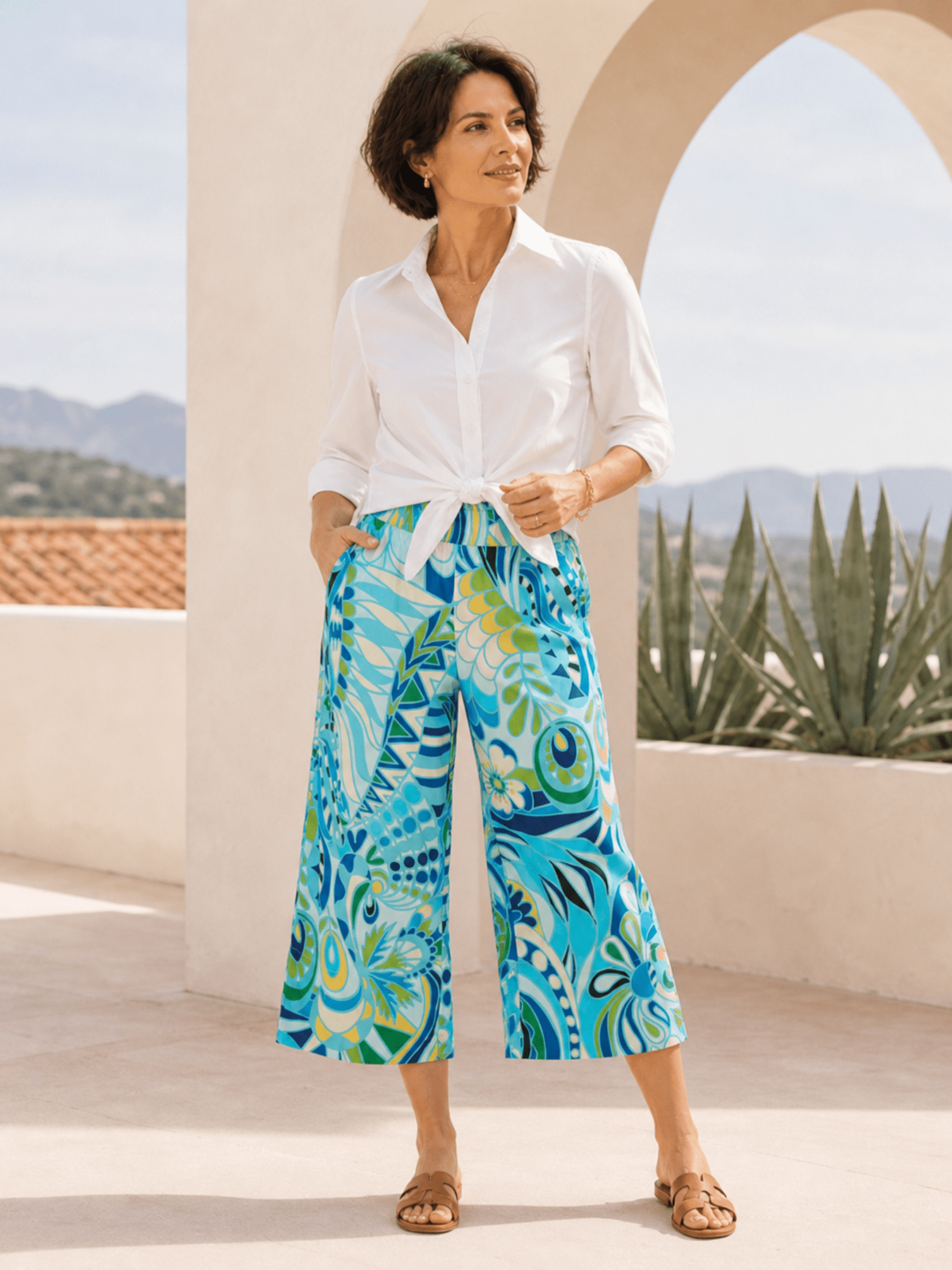 AVERY pant Shakalaka Blue - Lesley Evers - Best Seller - Bottoms - erika