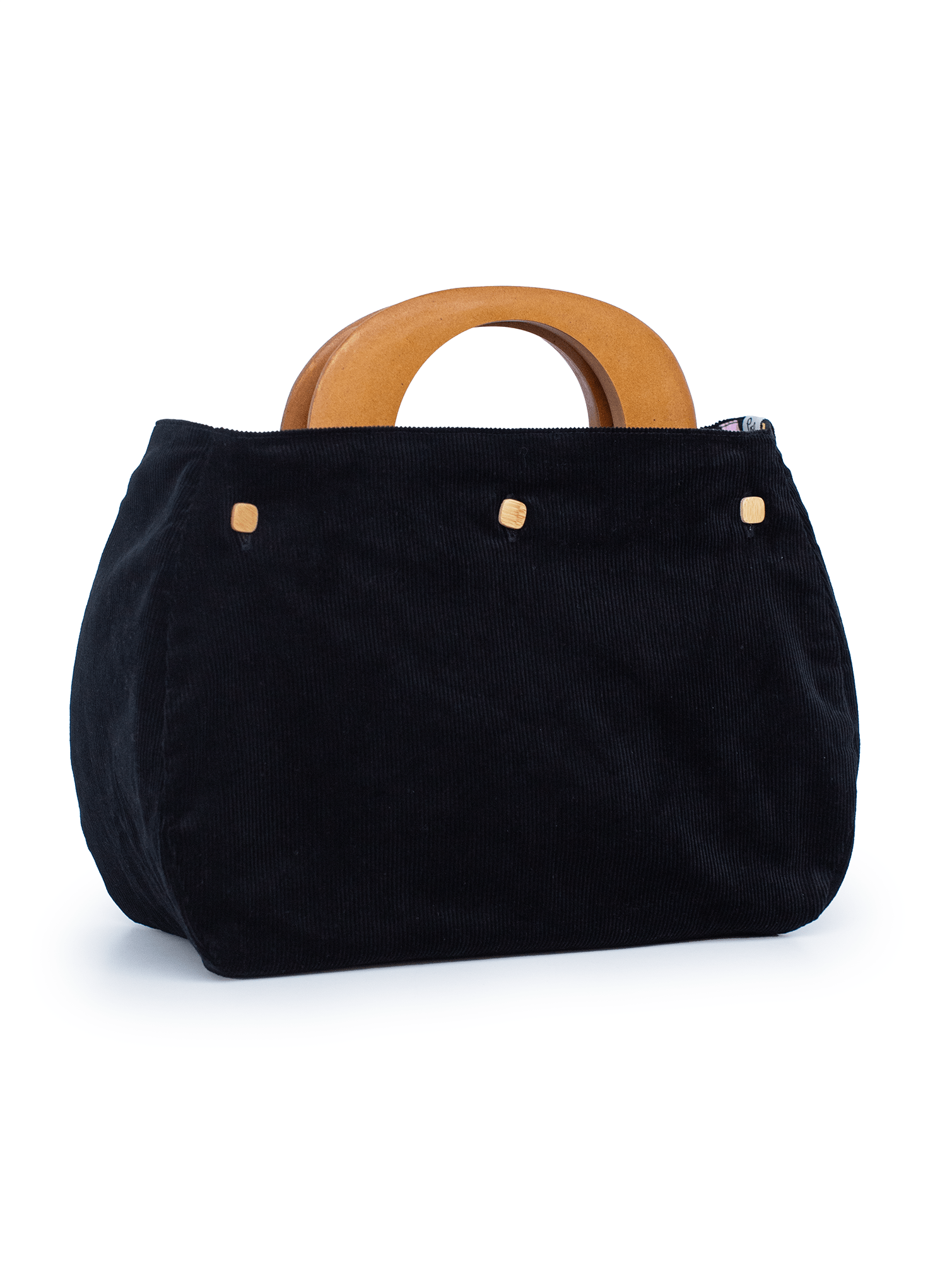 BAG COVER Black Corduroy & Swirl Multi Light - Lesley Evers - Accessories - birds - Bonnie cover