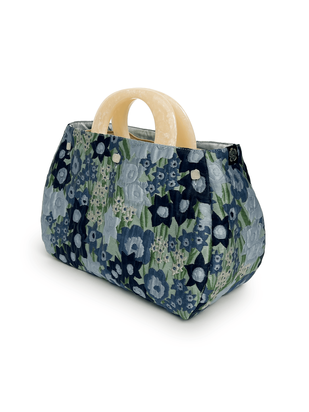 BAG COVER Daffodils Blue & Light Blue Satin - Lesley Evers-Accessories-birds-Bonnie cover