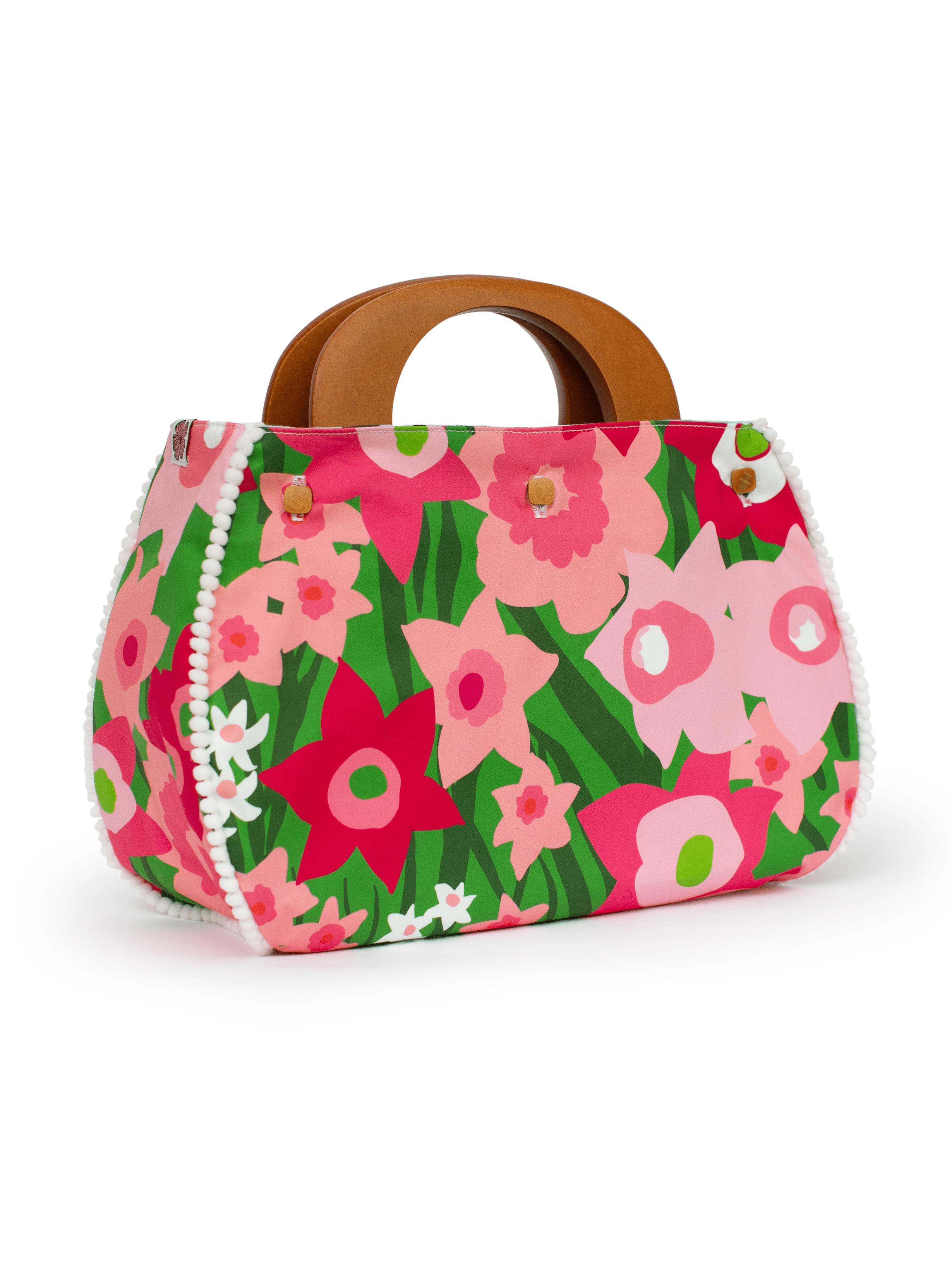BAG COVER Daffodils Pink and Green & Garden Oasis Blue - Lesley Evers - Accessories - bo - Bonnie cover