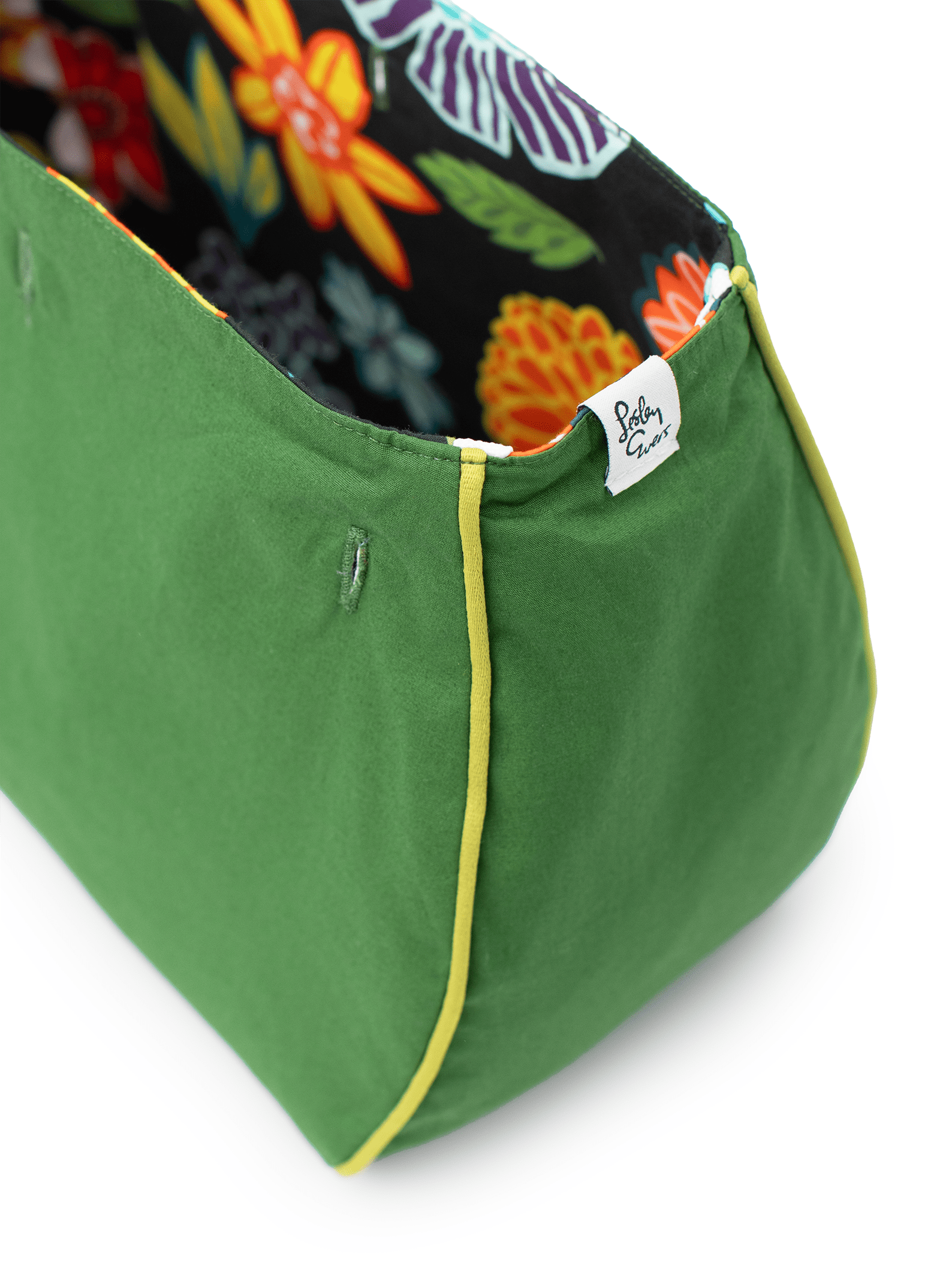 BAG COVER Dazzle Flower & Solid Green - Lesley Evers - Accessories - birds - Bonnie cover