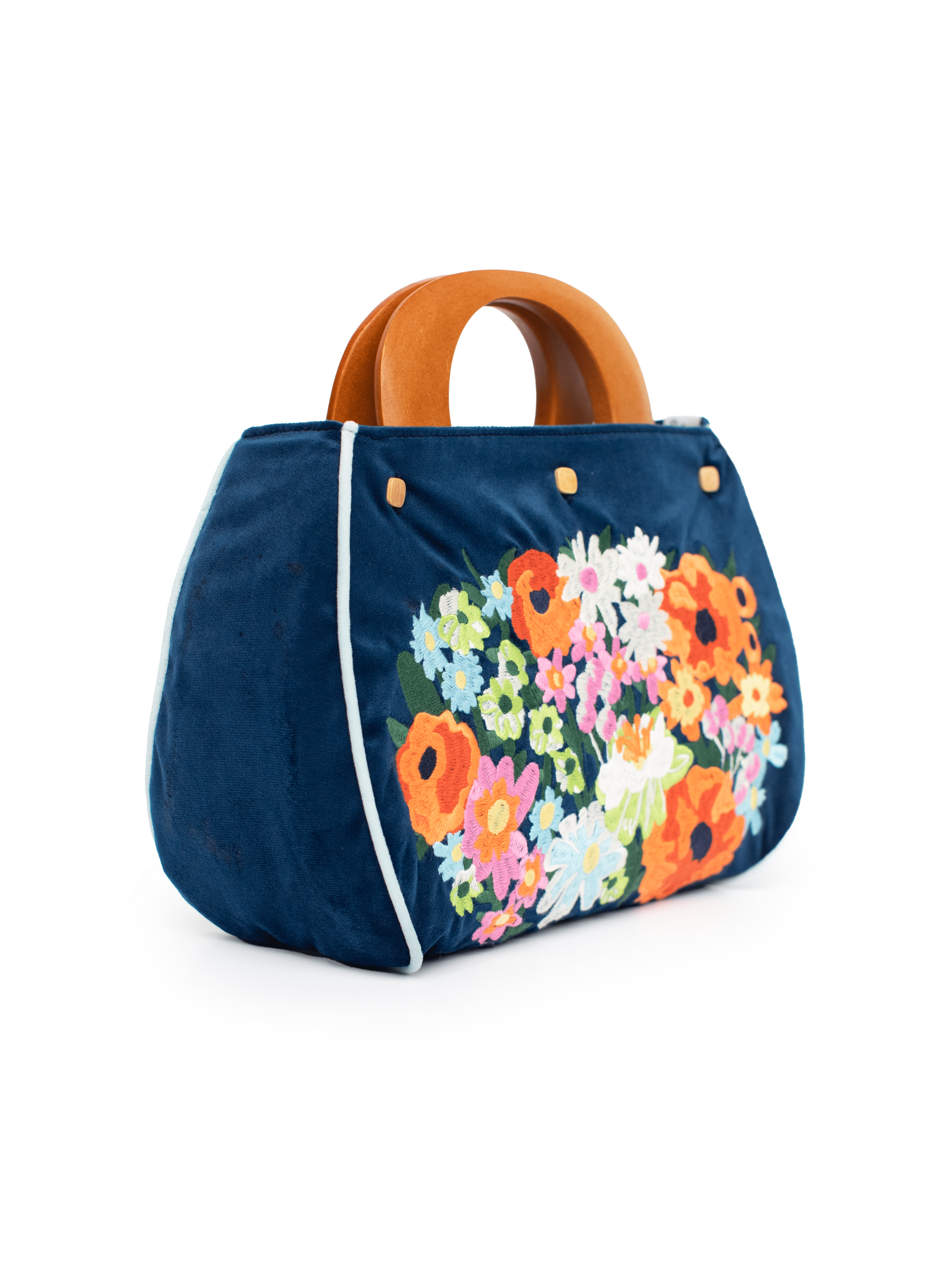 BAG COVER embroidered velvet Bouquet Bliss - Lesley Evers - Accessories - birds - Bonnie cover