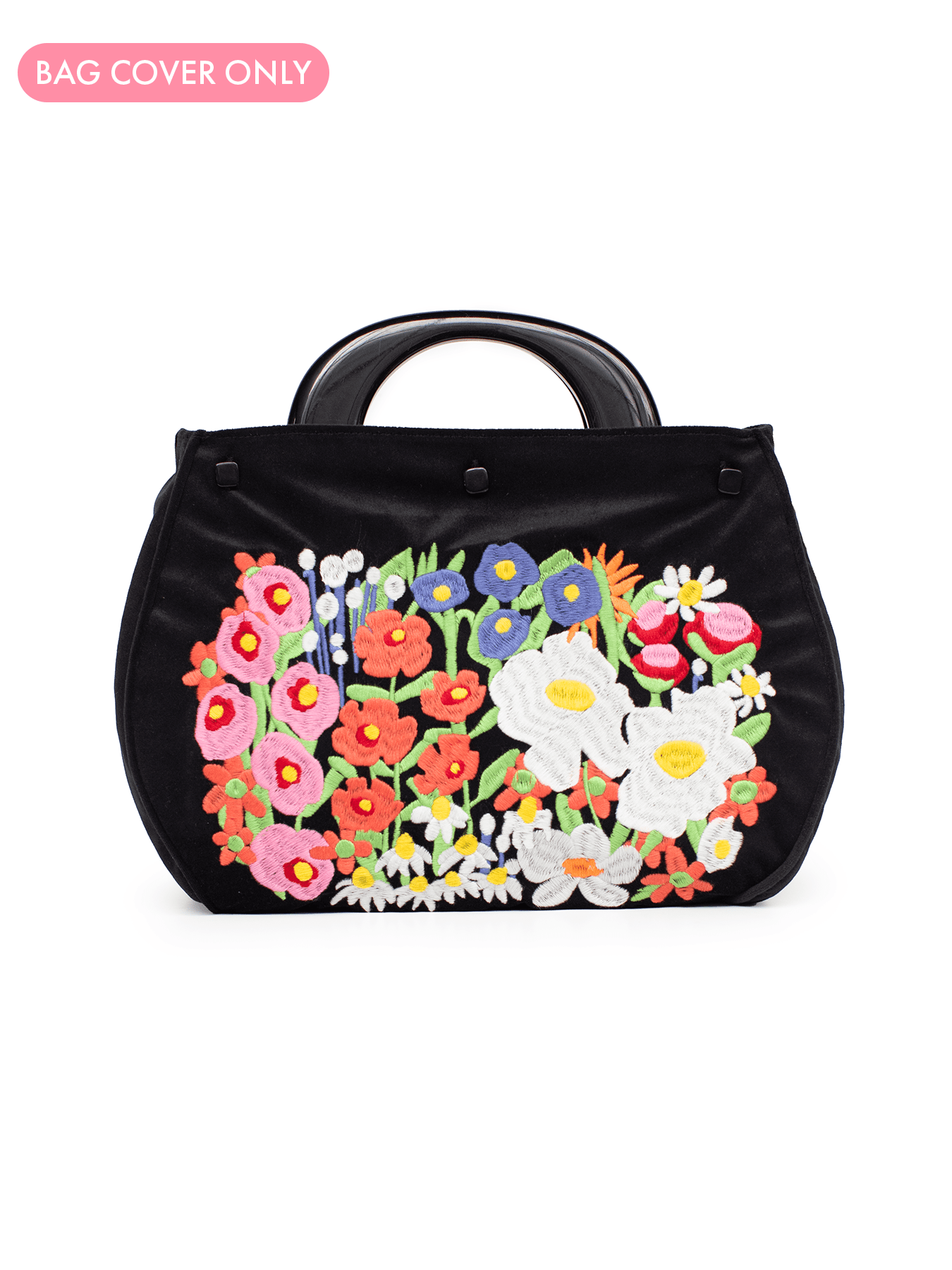 BAG COVER embroidered velvet Garden Party - Lesley Evers - Accessories - birds - Bonnie cover