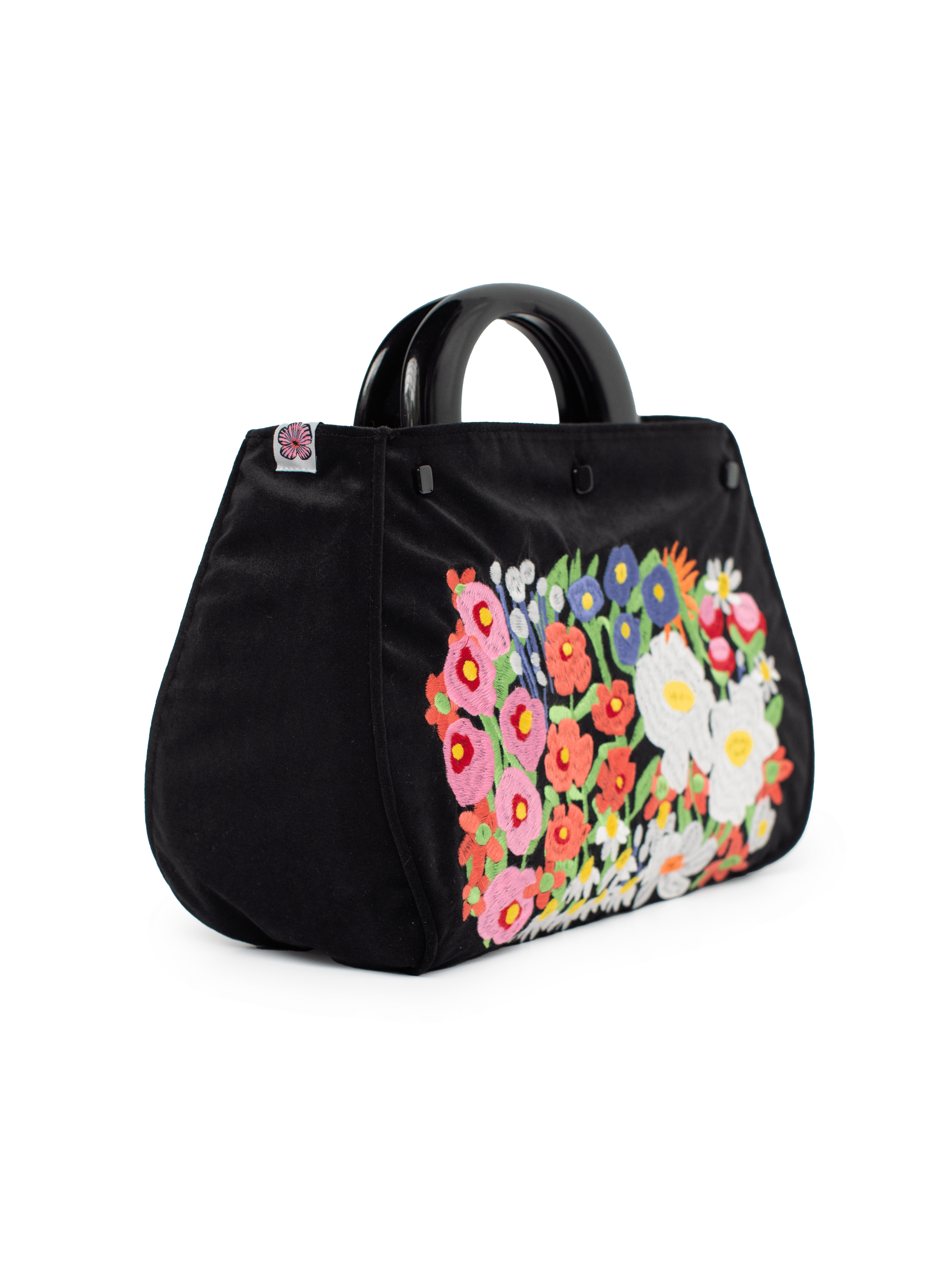 BAG COVER embroidered velvet Garden Party - Lesley Evers - Accessories - birds - Bonnie cover