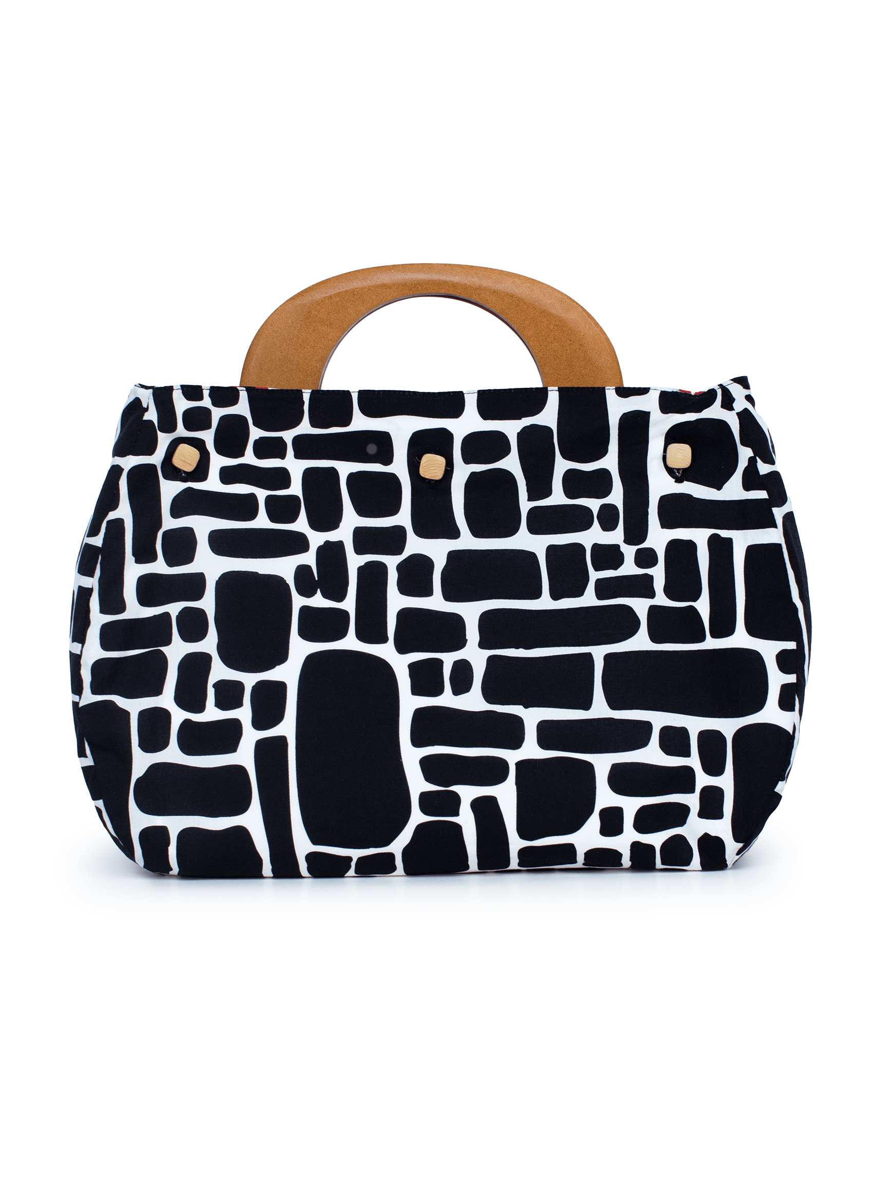 BAG COVER Filigree Red & Pebbles Black and White - Lesley Evers - Accessories - birds - Bonnie cover