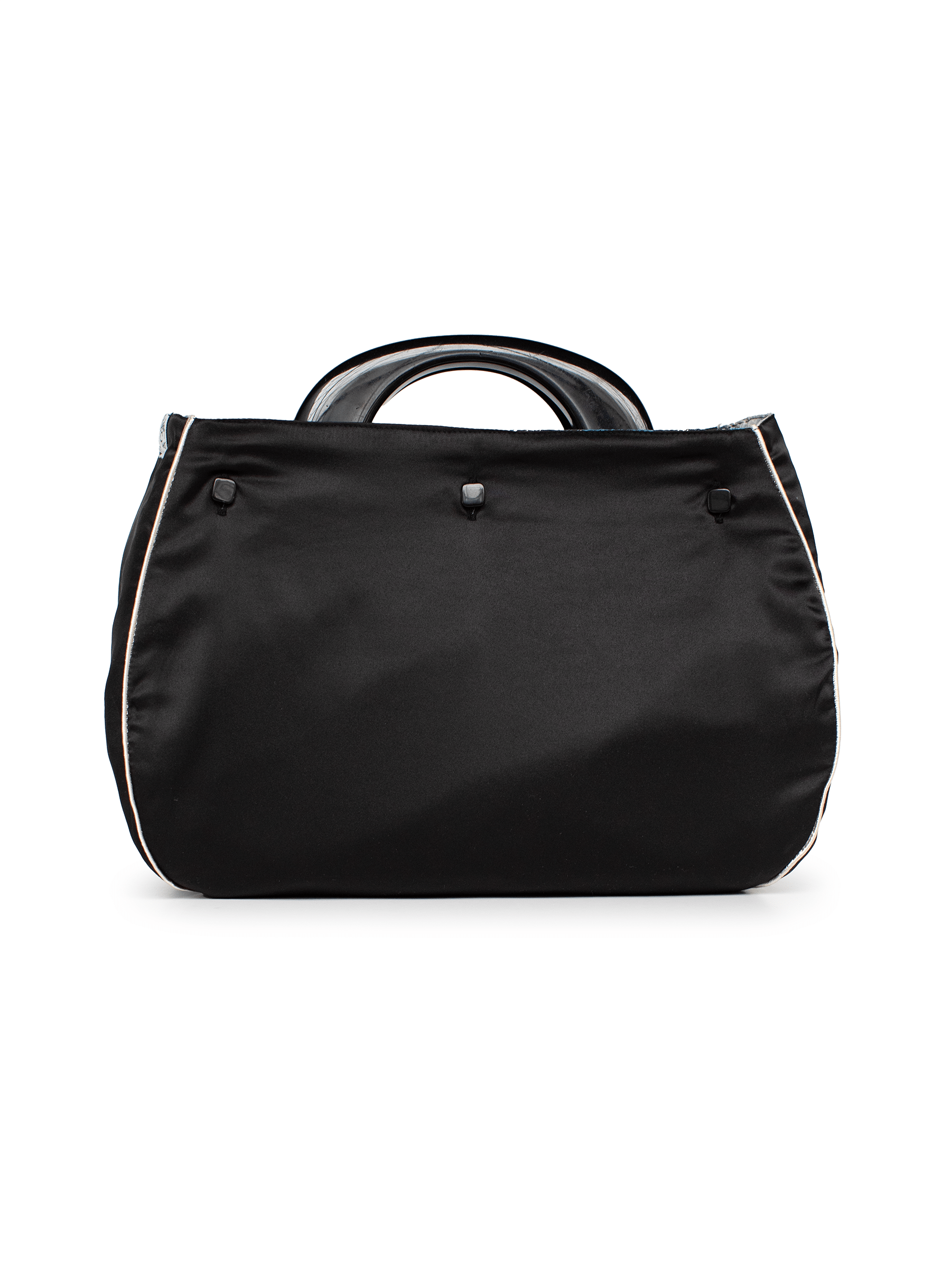 BAG COVER Flower Charm Blue & Black Satin - Lesley Evers - Accessories - birds - Bonnie cover