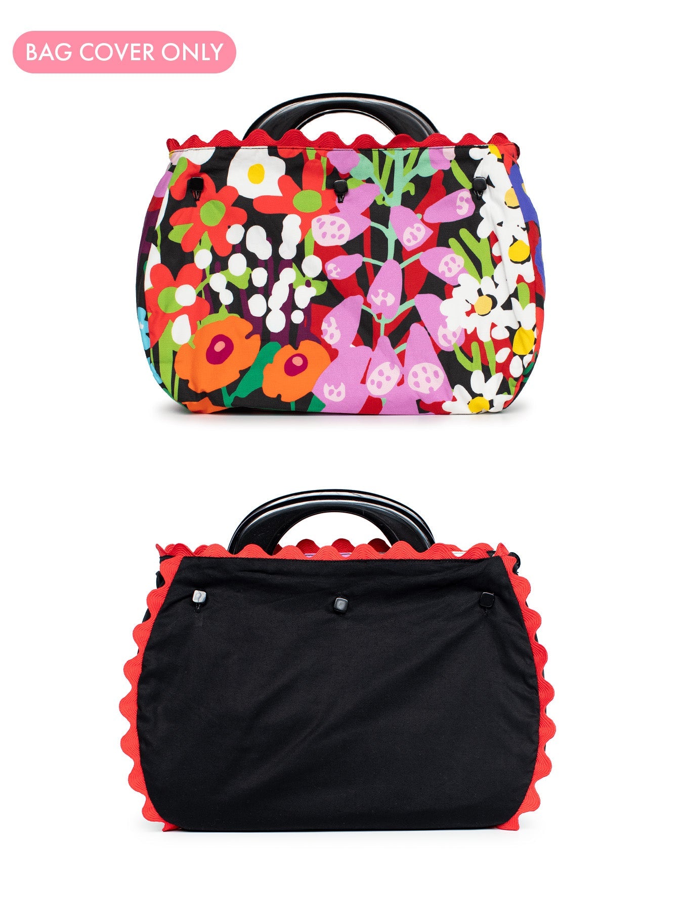 BAG COVER Garden Party & Black Linen - Lesley Evers - Accessories - birds - Bonnie cover