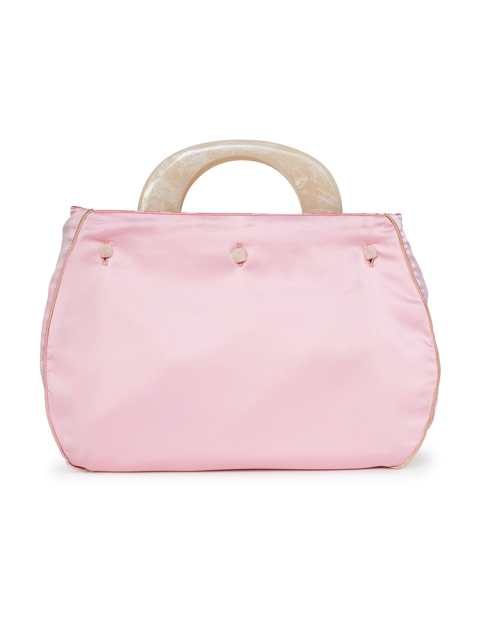 BAG COVER Garden Wall Pink & Pink Satin - Lesley Evers - Accessories - birds - Bonnie cover