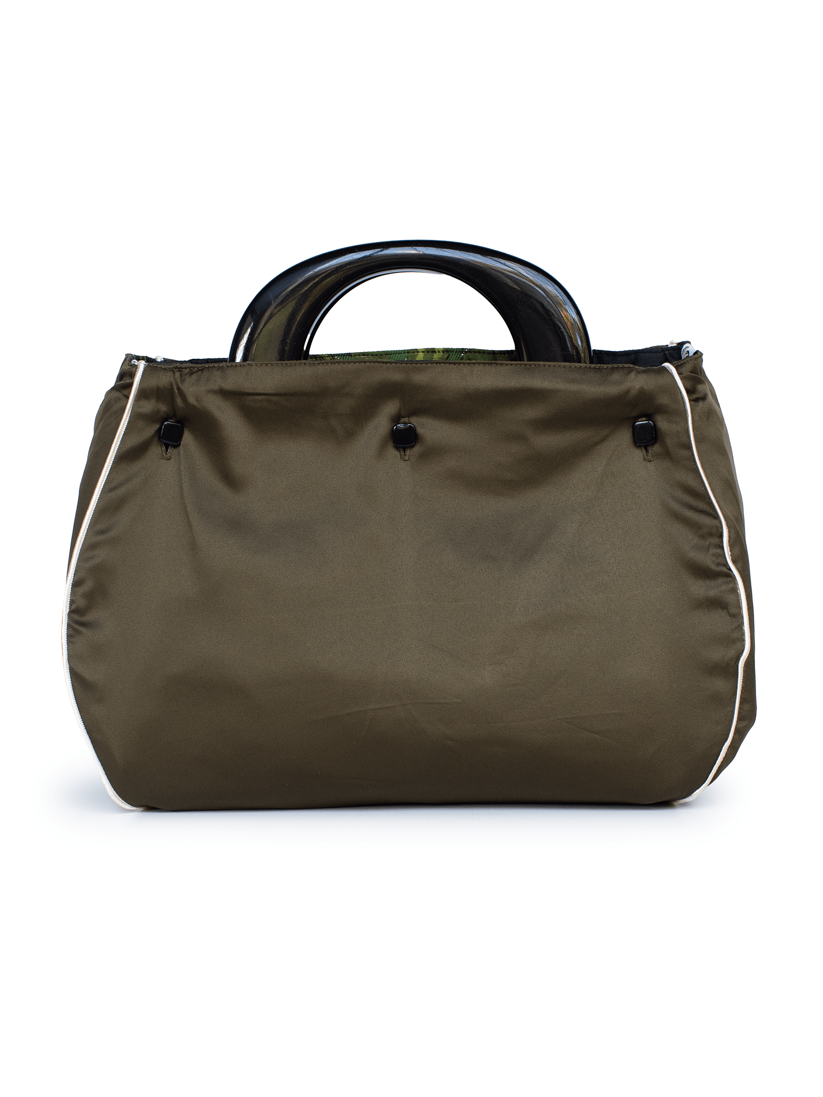 BAG COVER Lily of the Valley & Olive Satin - Lesley Evers - Accessories - birds - Bonnie cover