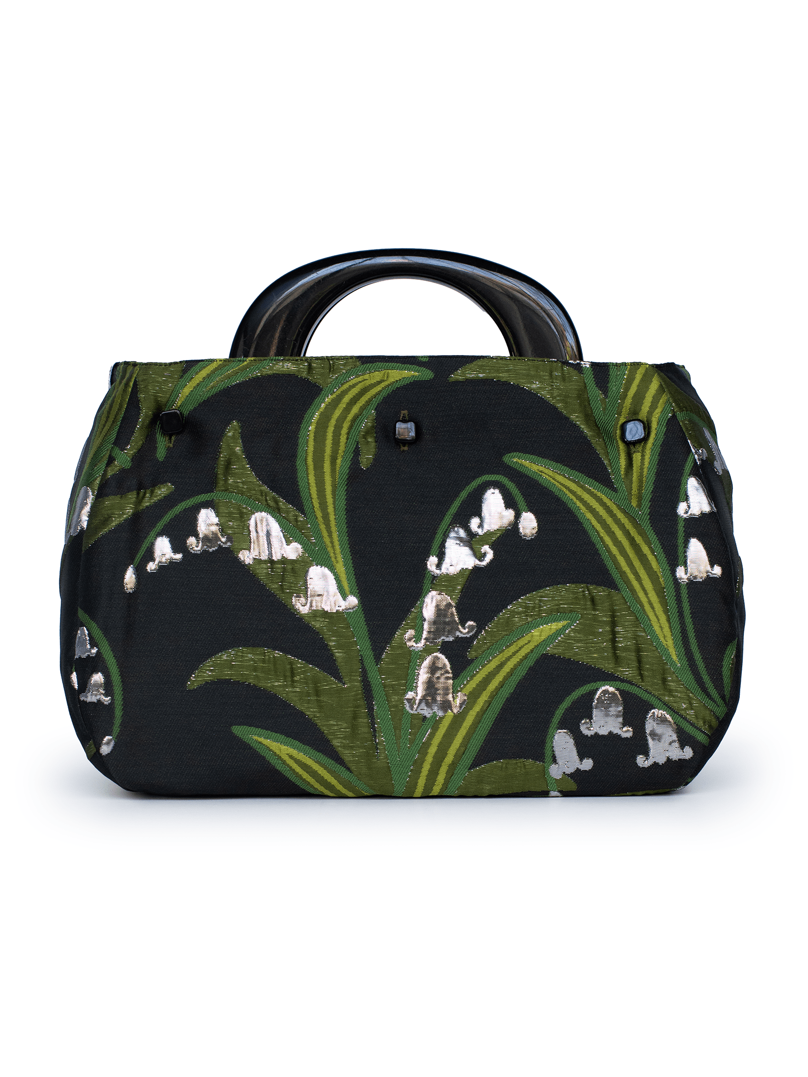 BAG COVER Lily of the Valley & Olive Satin - Lesley Evers - Accessories - birds - Bonnie cover