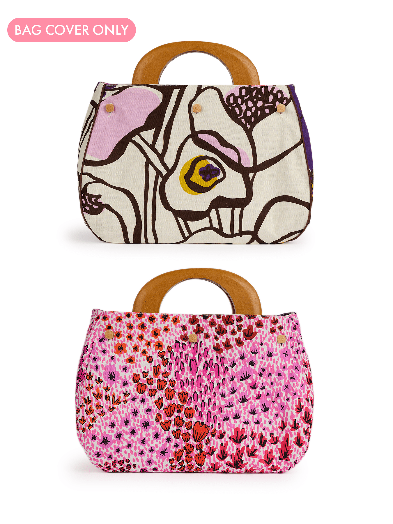 BAG COVER May Flowers Pink & Full Bloom Purple - Lesley Evers-Accessories-birds-Bonnie cover