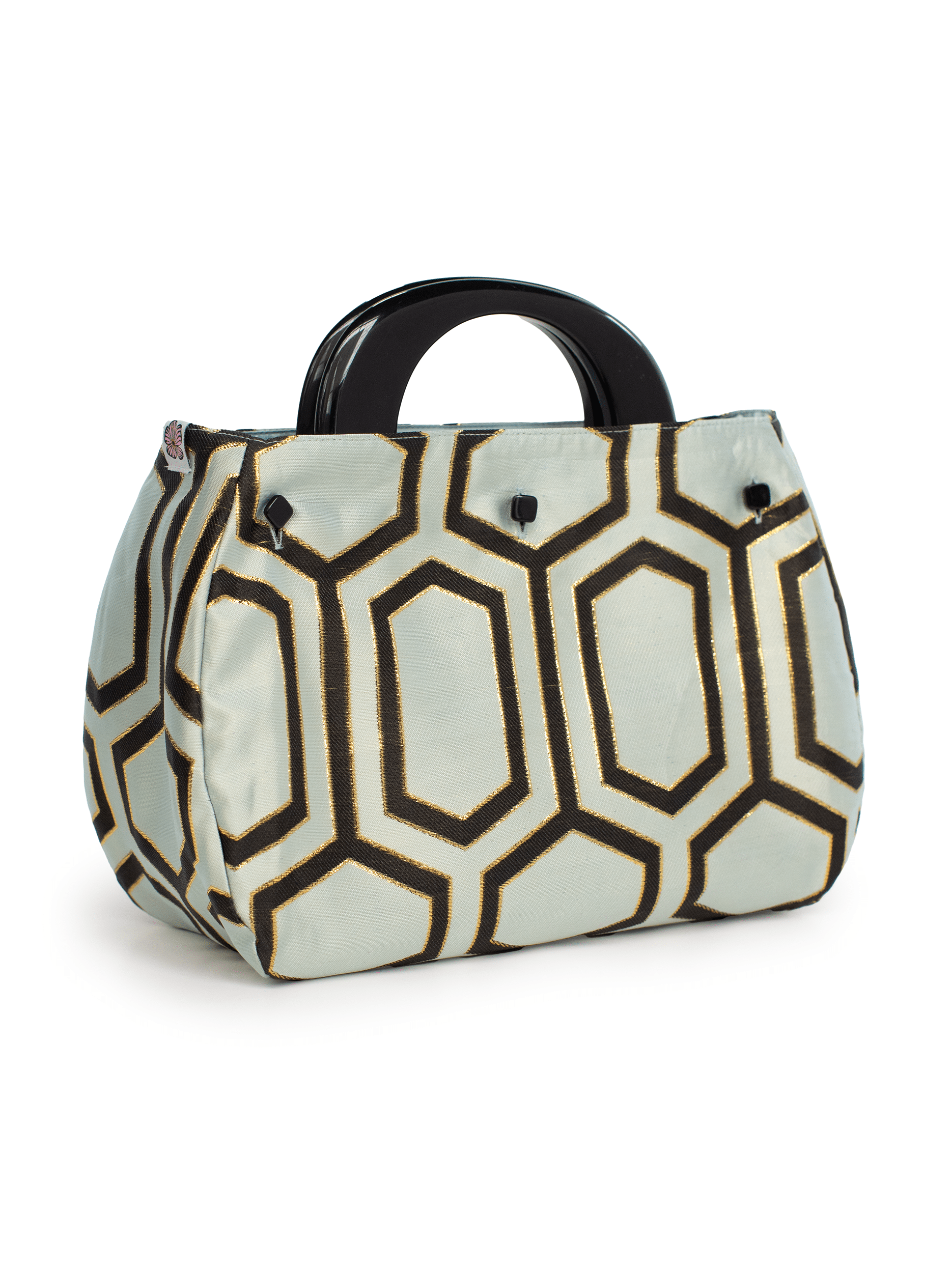 BAG COVER Pavilion Mint & Mint Satin - Lesley Evers - Accessories - birds - Bonnie cover