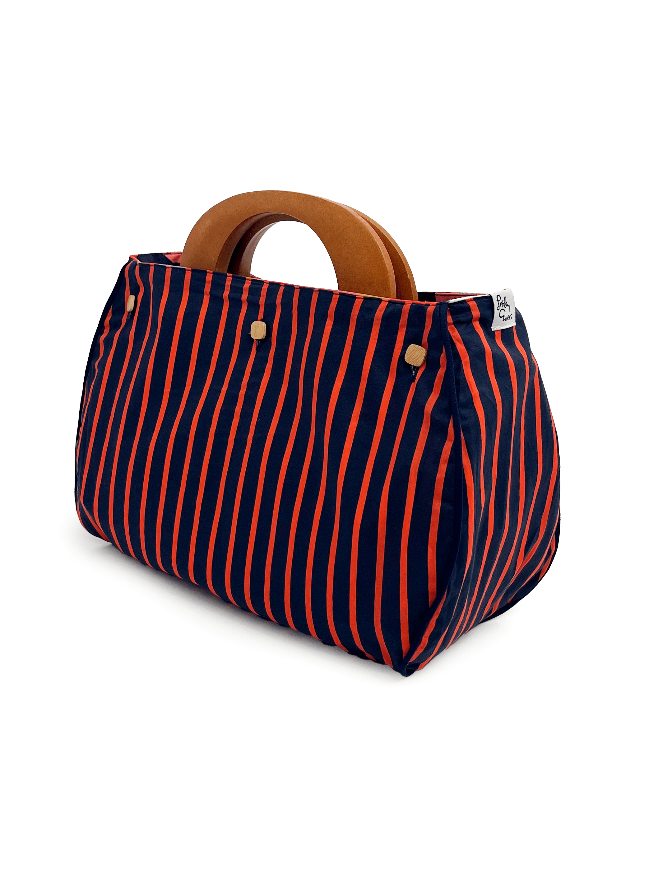 BAG COVER Promenade & Navy and Red Stripe - Lesley Evers-Accessories-birds-Bonnie cover