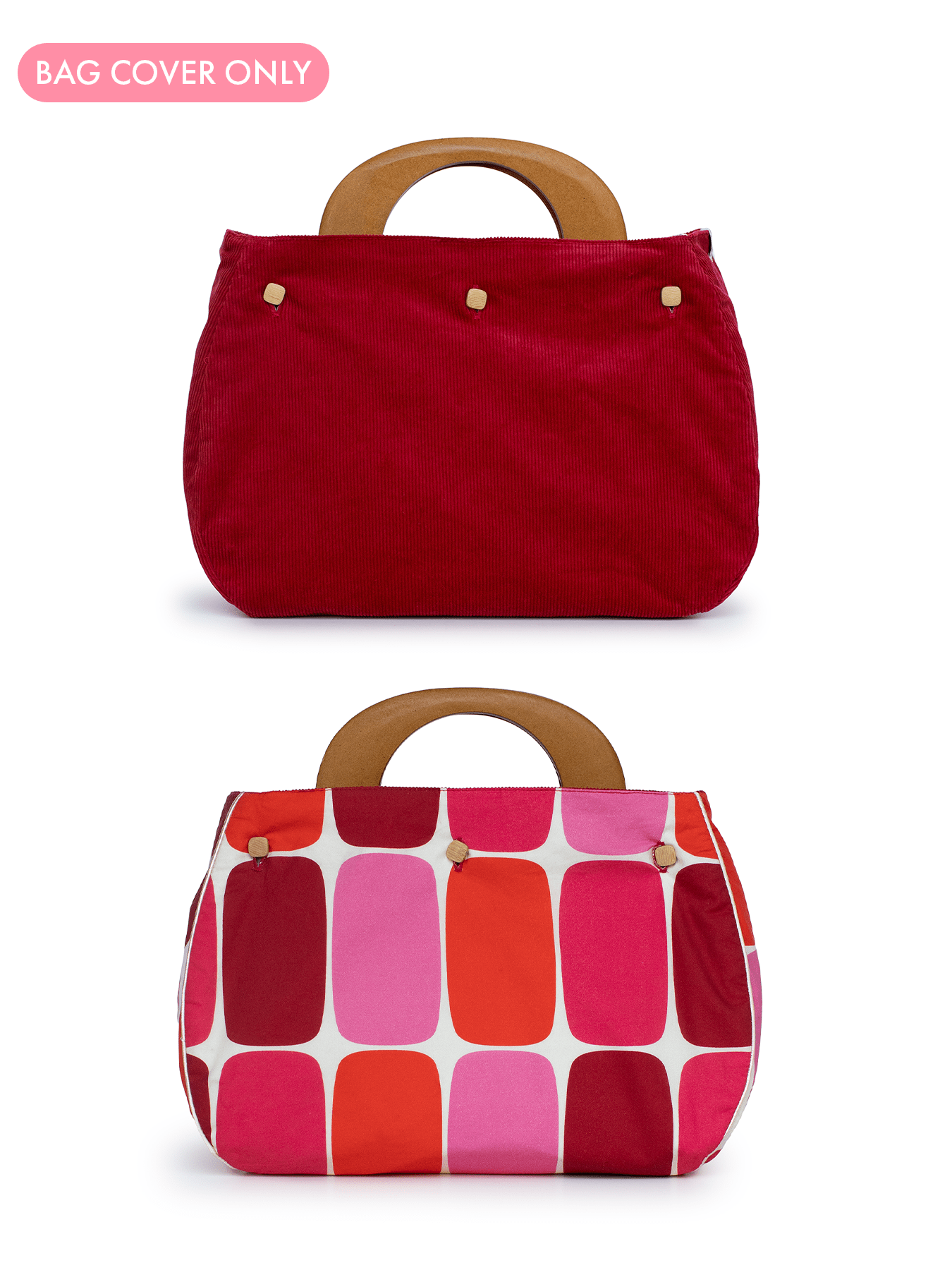 BAG COVER Red Corduroy & Palm Springs - Lesley Evers - Accessories - birds - Bonnie cover