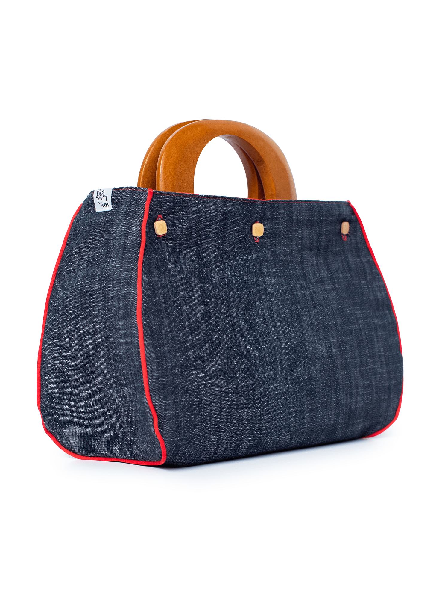 BAG COVER Sea Glass Red & Denim - Lesley Evers - Accessories - Bonnie cover - Giftable