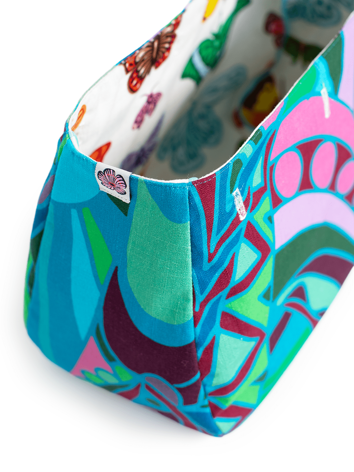 BAG COVER Shakalaka Green and Blue & Butterflies and Moths - Lesley Evers - Accessories - Bonnie cover - Giftable