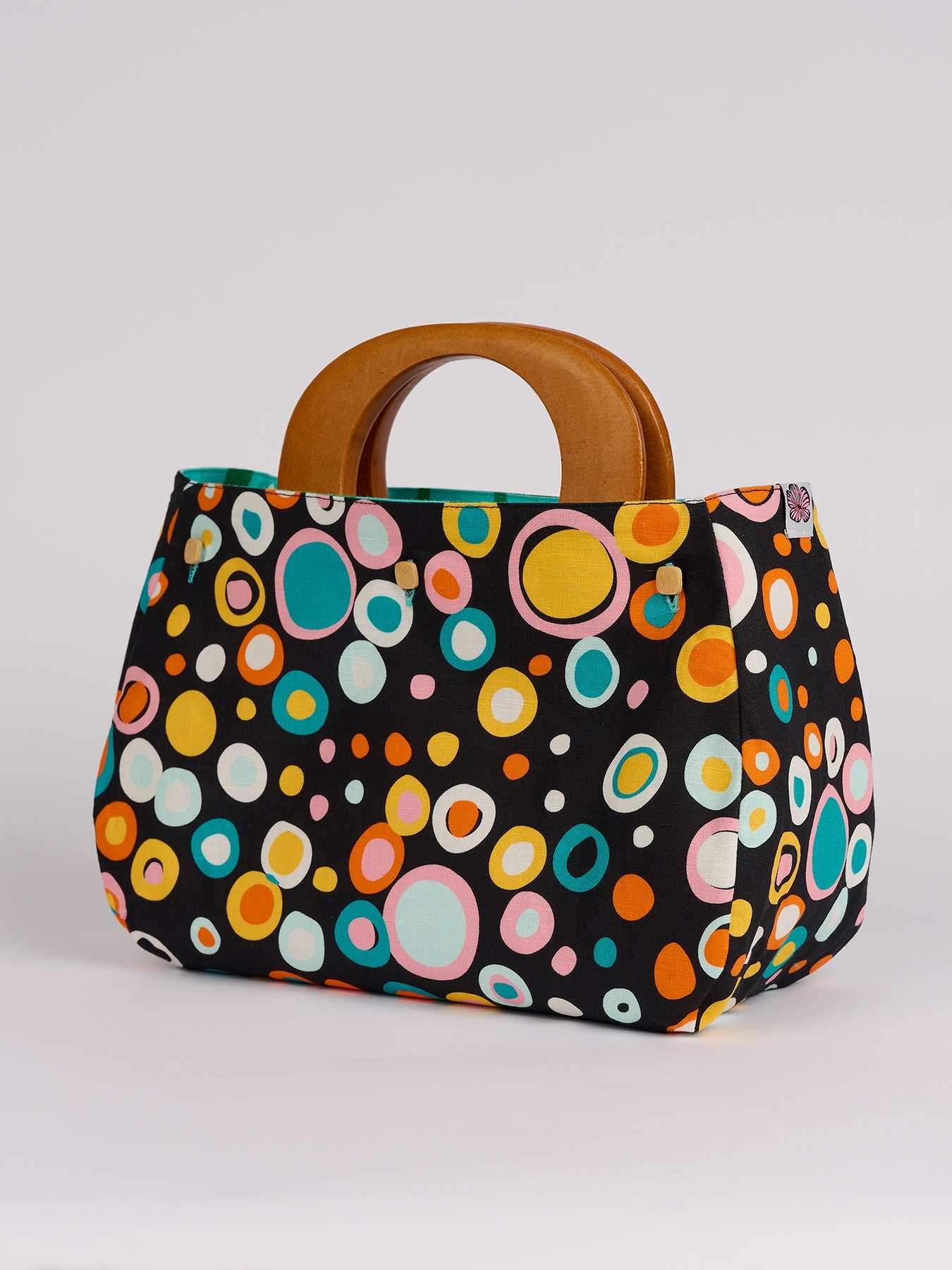 BAG COVER Speckles & Swoops Blue and Green - Lesley Evers-Accessories-birds-Bonnie cover