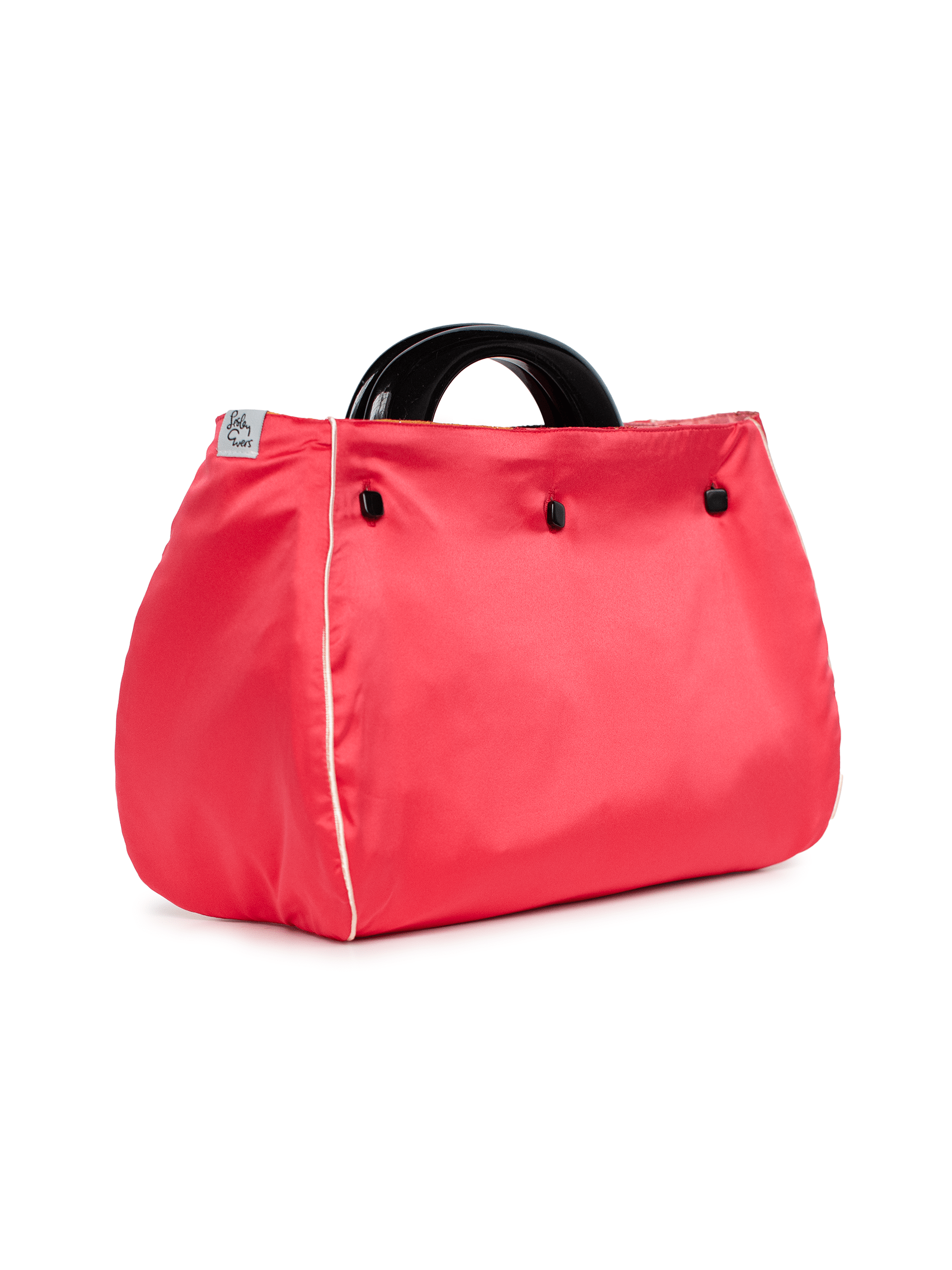 BAG COVER Tree Poppies Pink & Red Satin - Lesley Evers - Accessories - birds - Bonnie cover