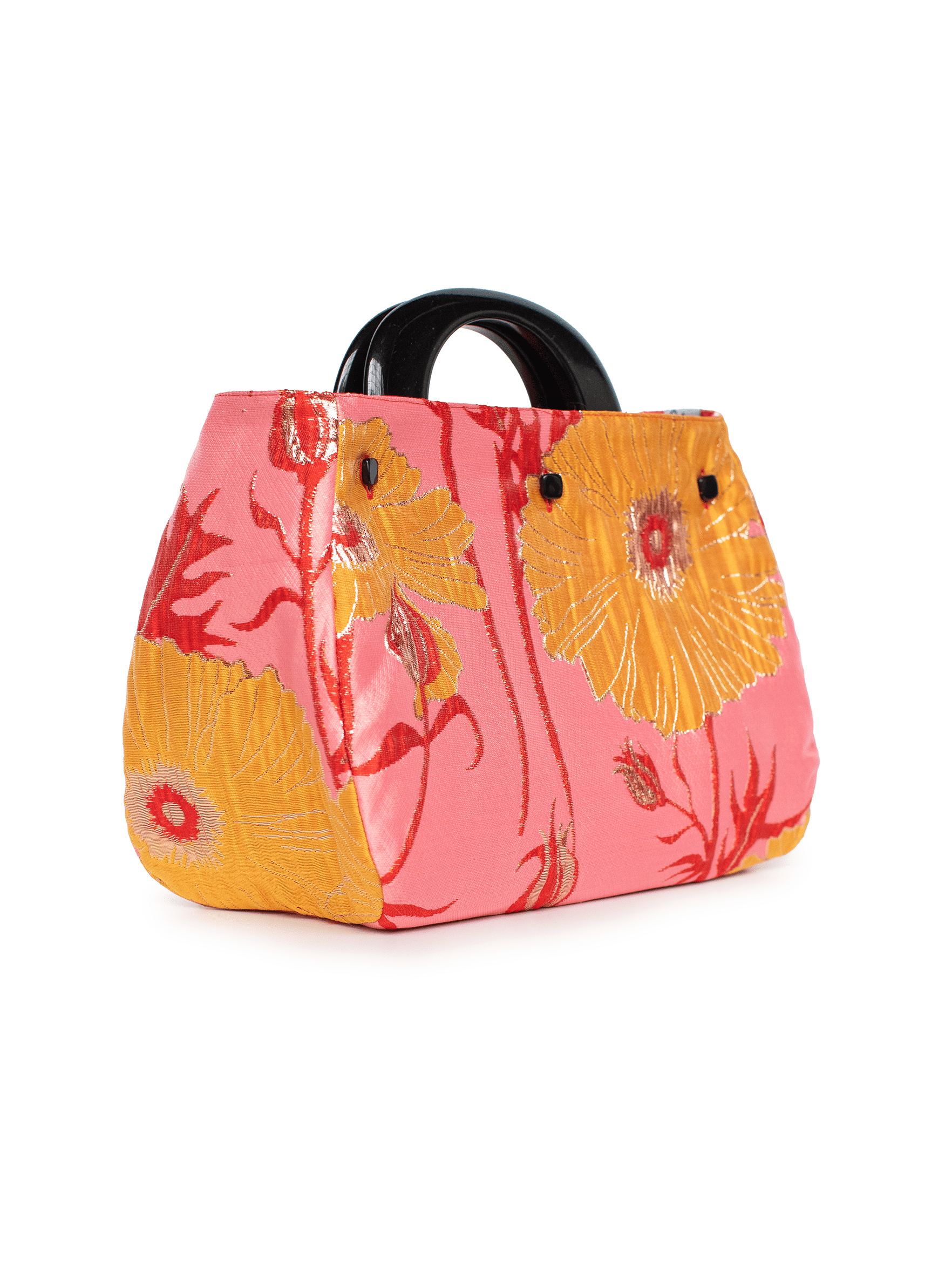 BAG COVER Tree Poppies Pink & Red Satin - Lesley Evers - Accessories - birds - Bonnie cover