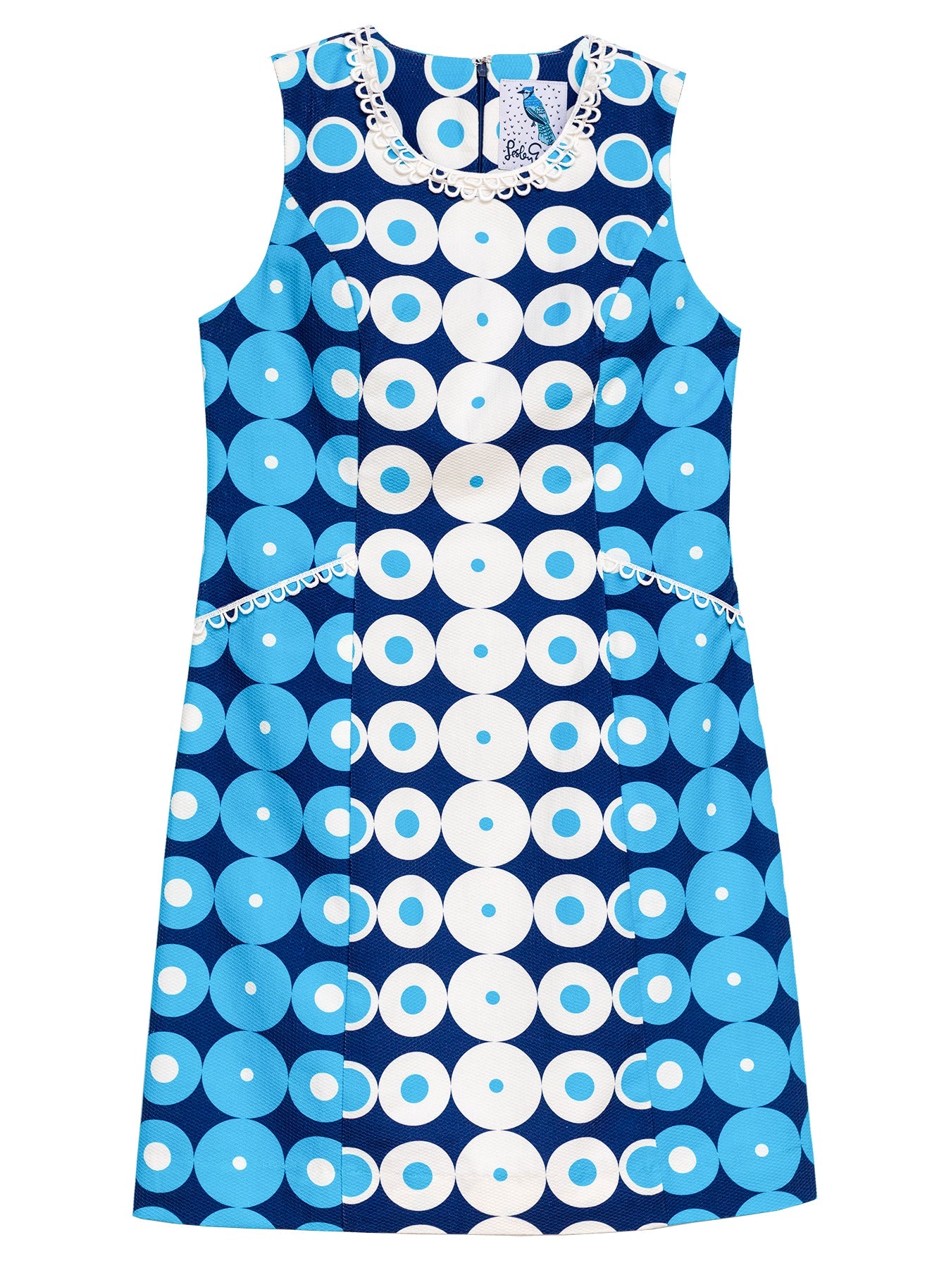 BEATRICE dress Pacifica Navy - Lesley Evers - cotton dress - Dress - Printed Dress